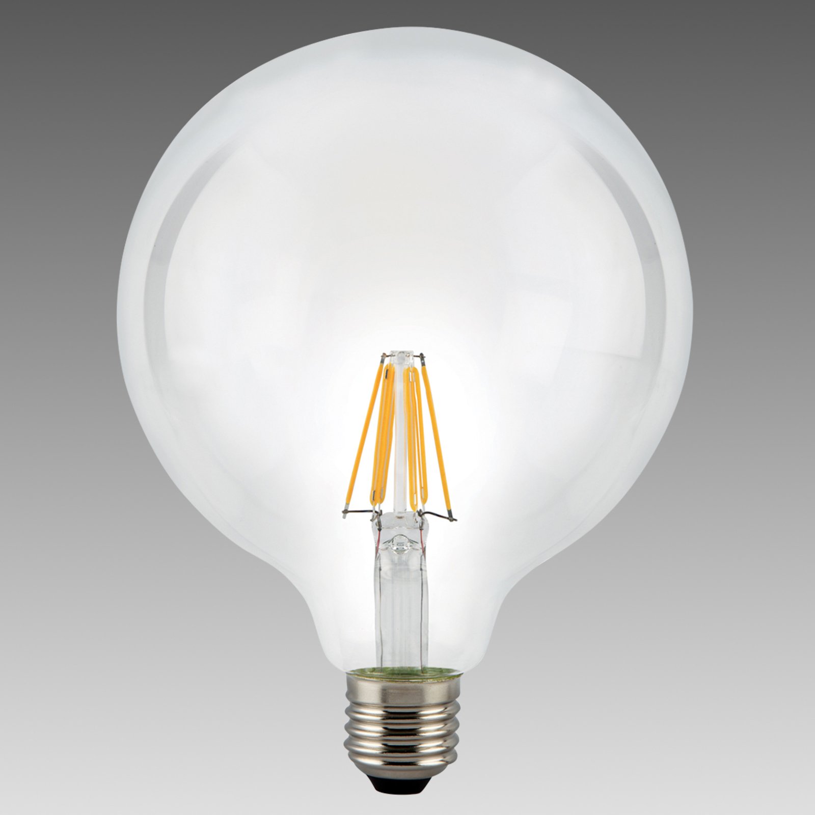 LED-Globelampe E27 8W 827 klar