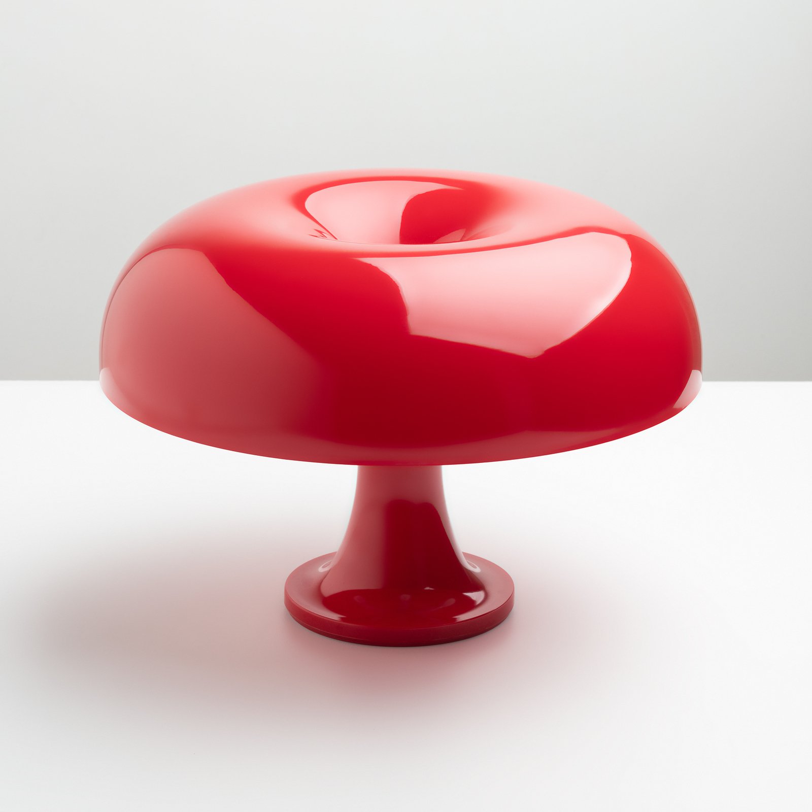 Artemide Nessino - lámpara de mesa de diseño, rojo