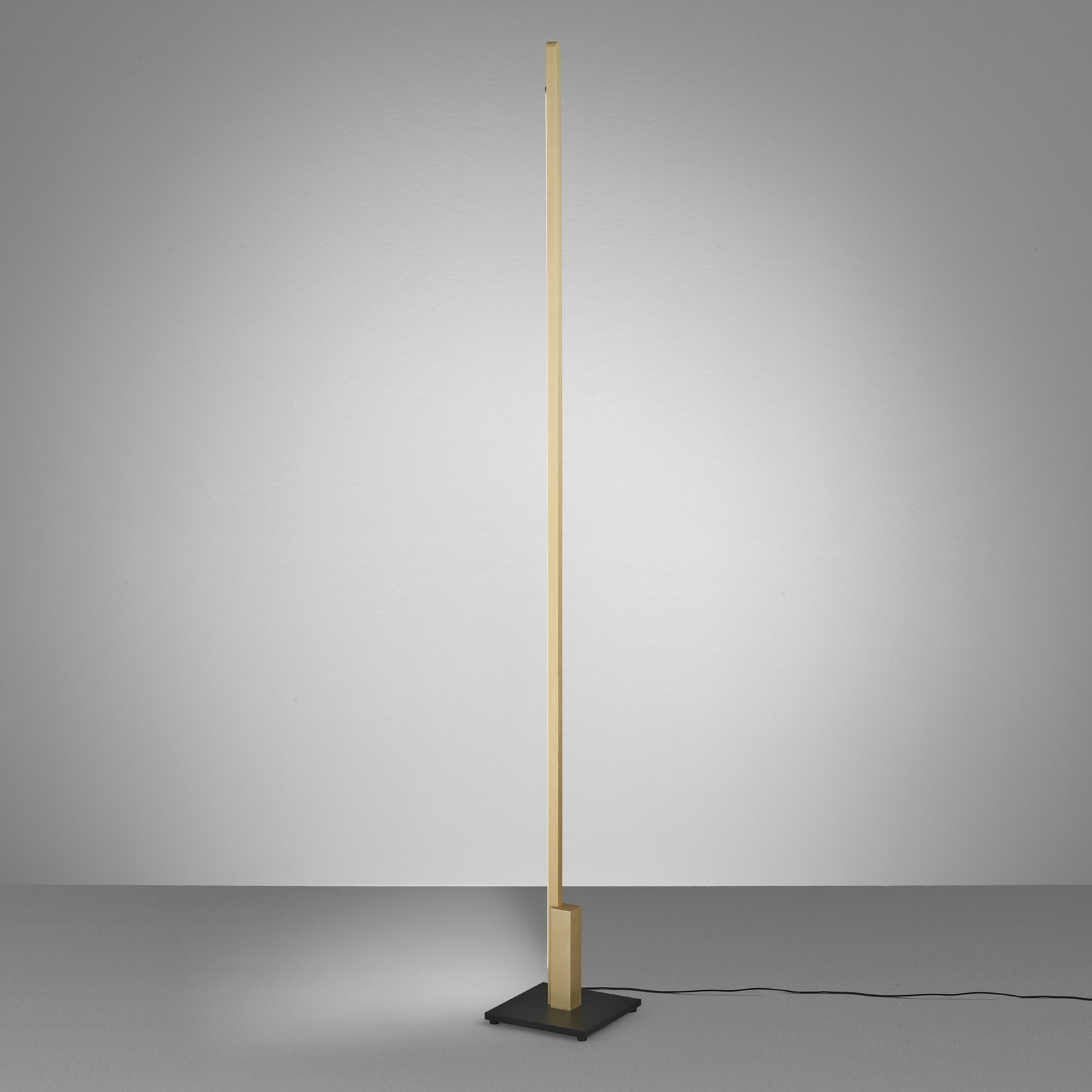 Stojacia lampa Quitani Talon LED eloxovaná matná mosadz