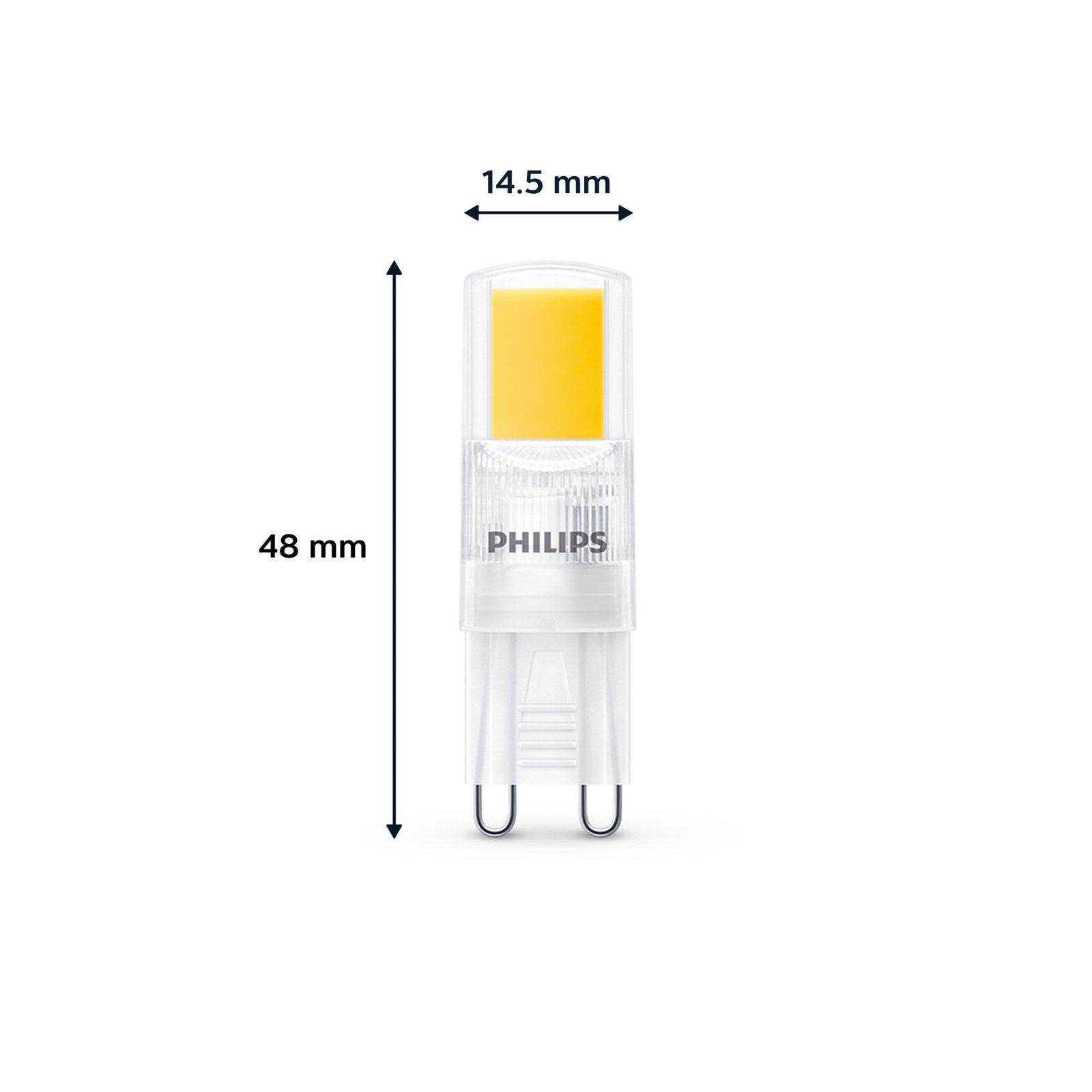 Philips LED bulb G9 2W 220lm 2700K clear x6