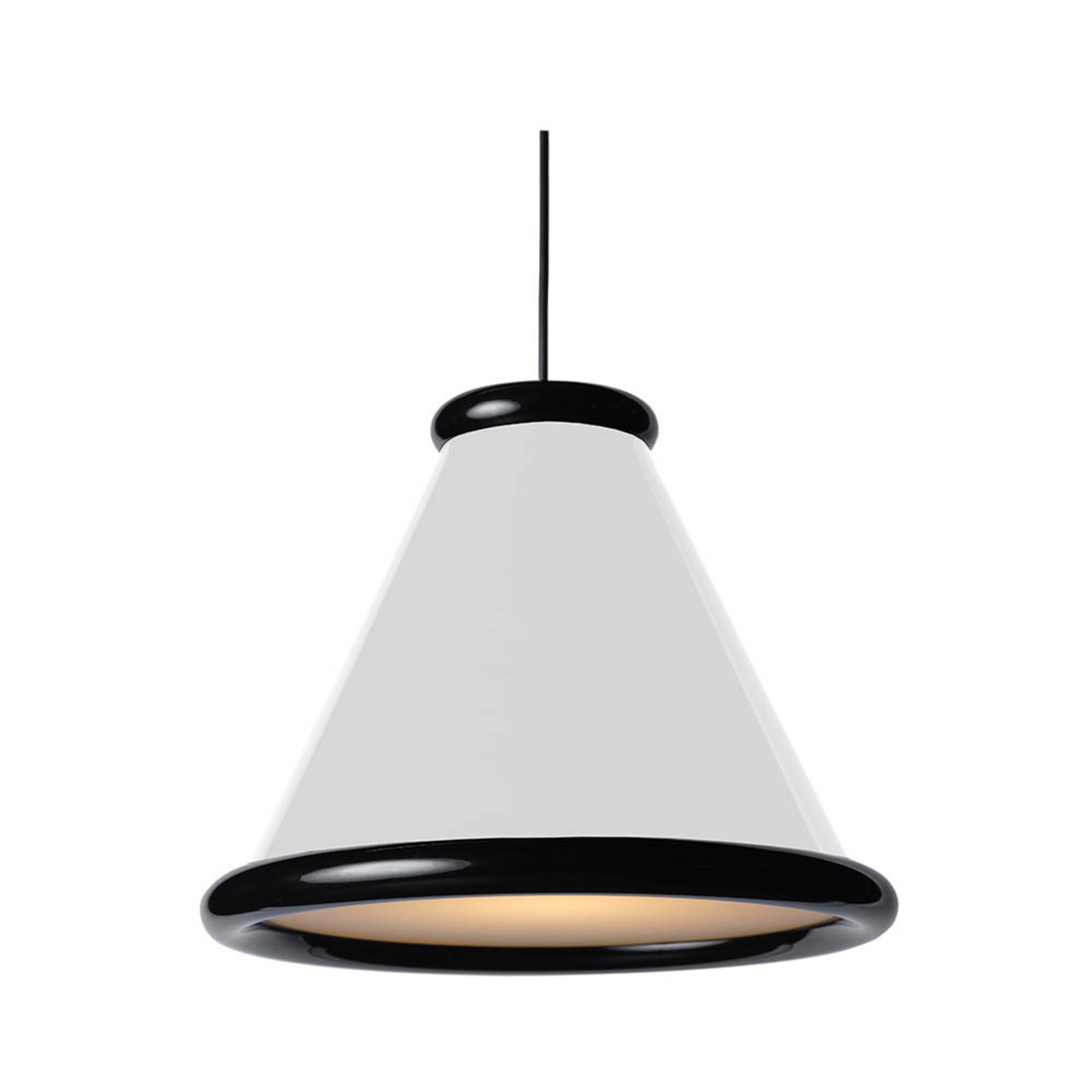 Belle Pendel Ø36 Glossy White/Glossy Black - Belid