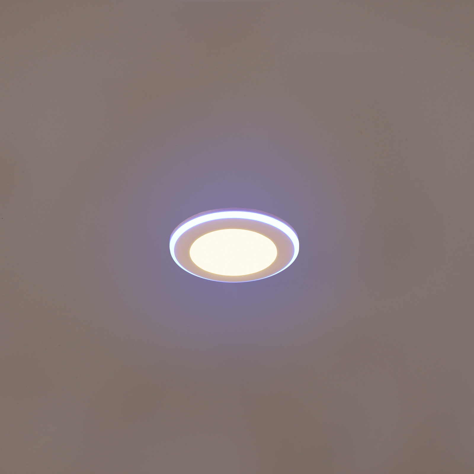 LED-Einbaudownlight Argus RGBW Remote Ø8cm weiß