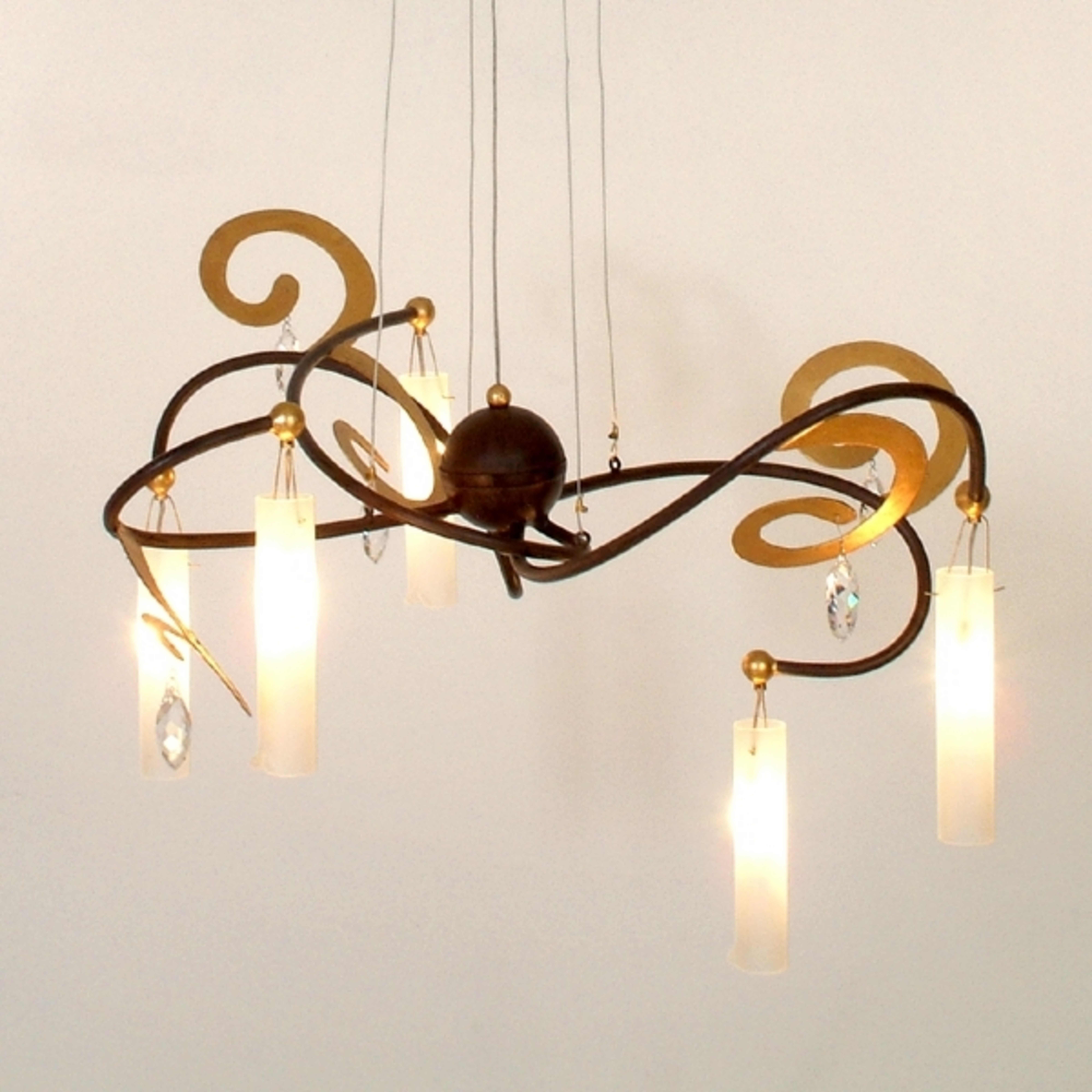 Belle Suspension LED Casino à 5 lampes