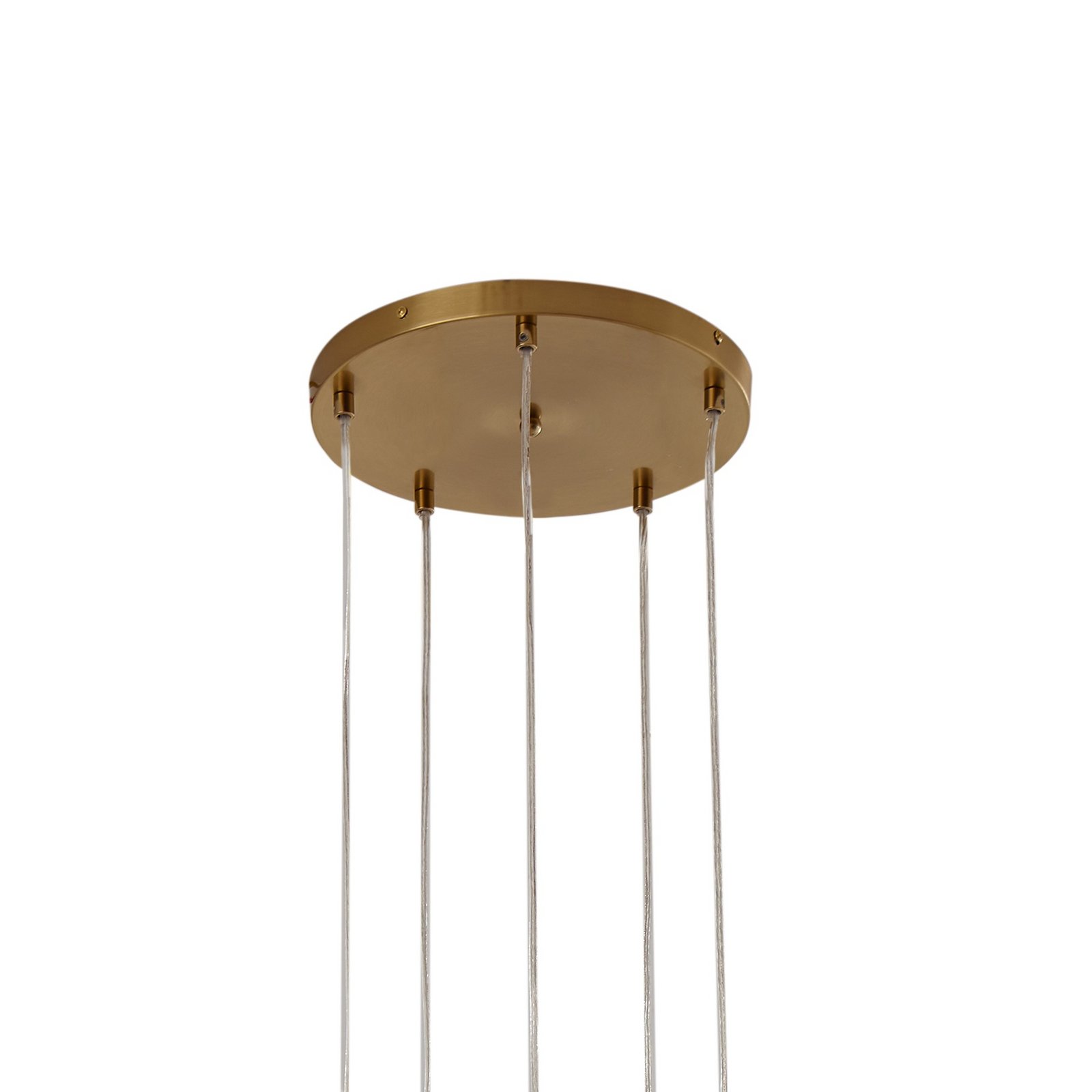 Piatra 5 Cluster Suspension Ambre/Laiton - Lindby