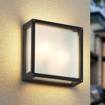 ELC Soleila outdoor wall light, 25 cm x 25 cm