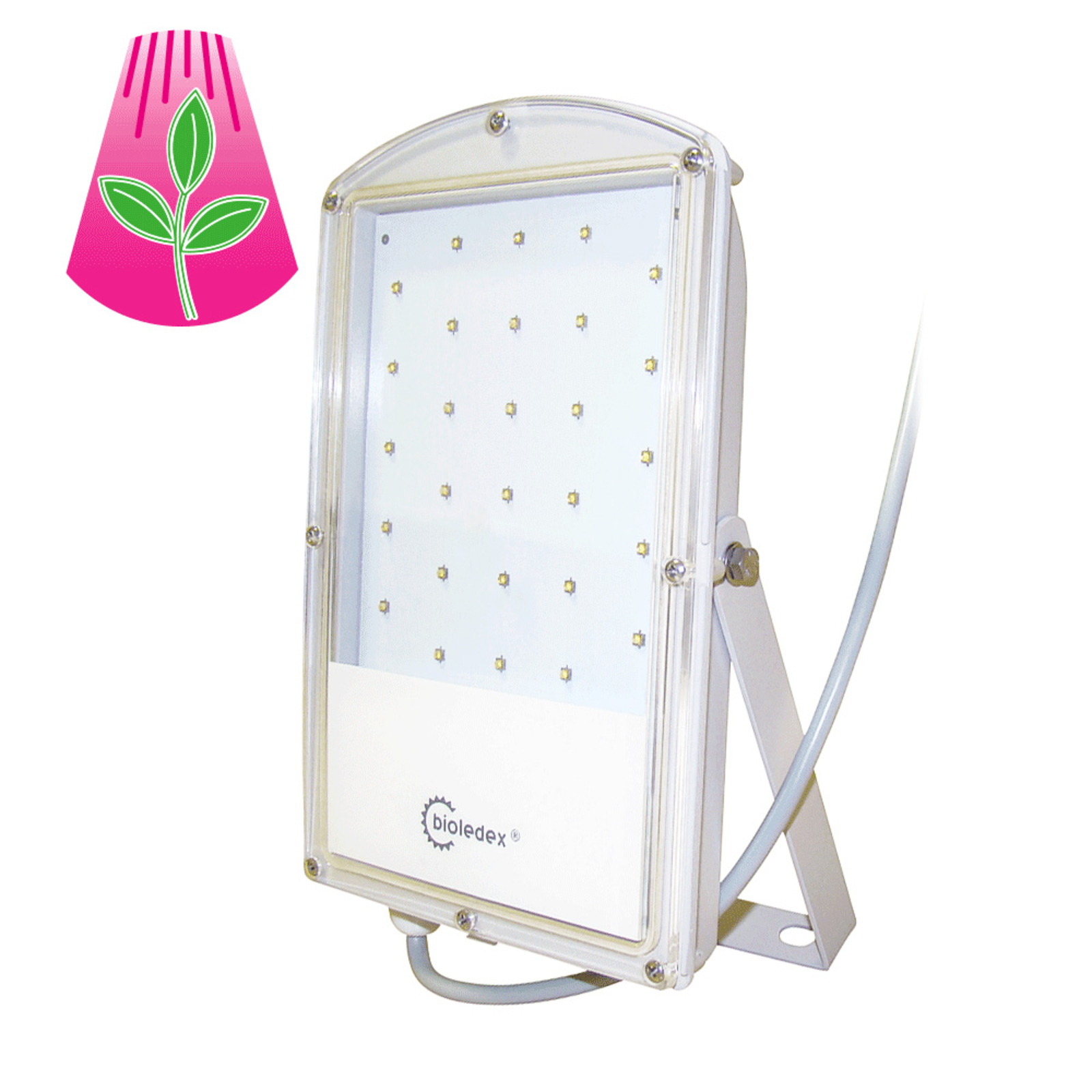 BIOleDEX GoLeaf plant LED bulb 29 W S1 vegetative growth, aluminium, polycarbonate, 29 W, energy efficiency: A+, L: 13.5 cm, W: 3.8 cm, H: 24.5 cm