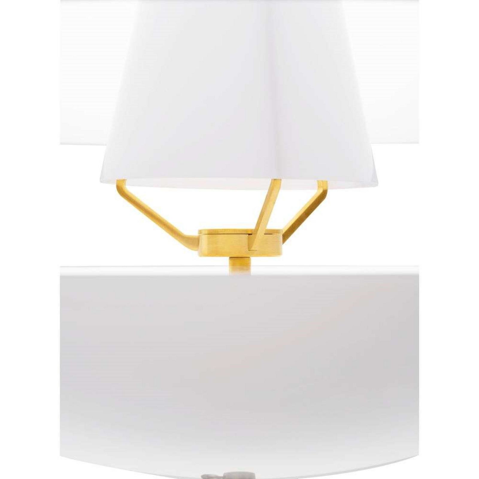 Clam Lampada a Sospensione Ø550 Opal/Brass - Fritz Hansen