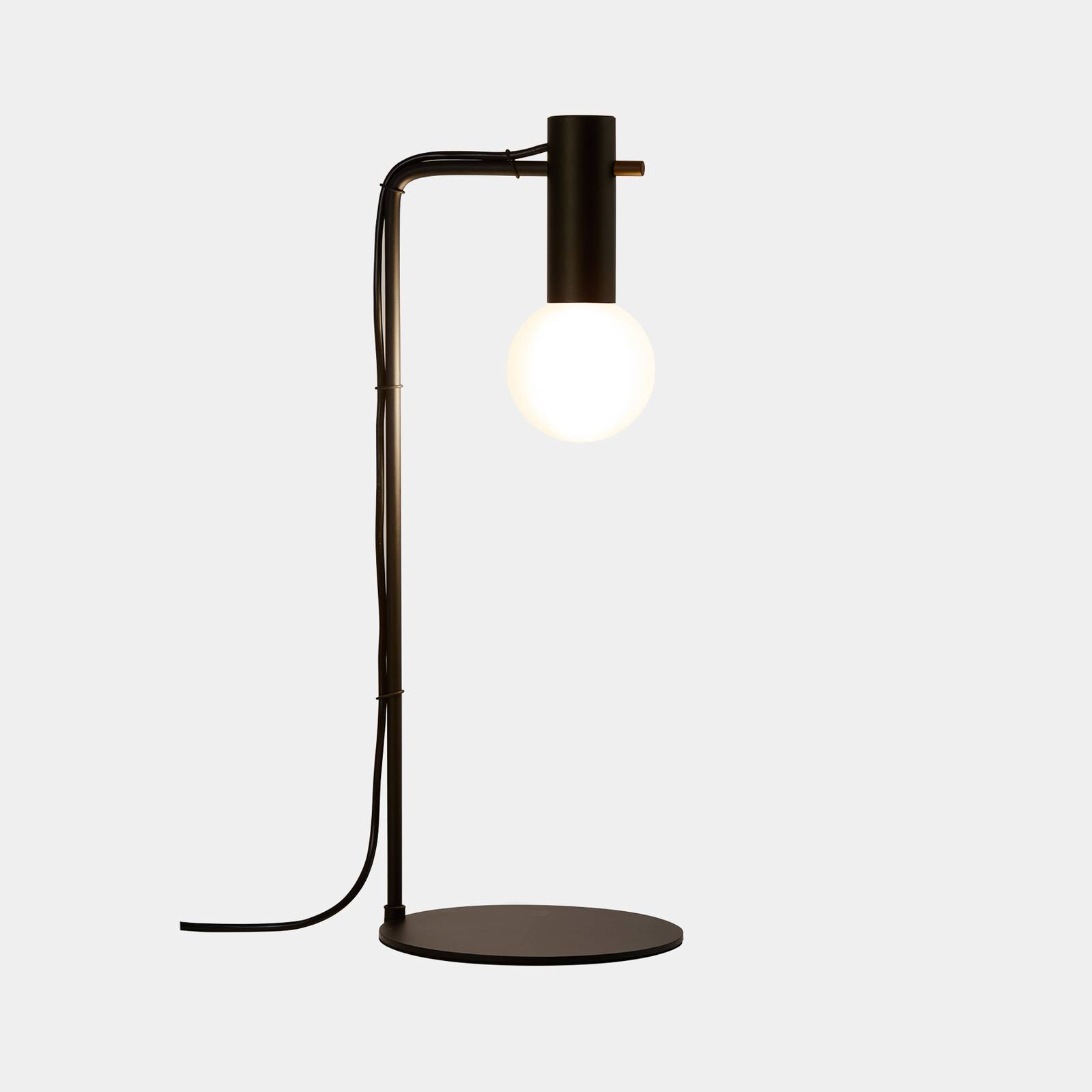 LEDS-C4 Nude Curved lampa stołowa E27 czarna