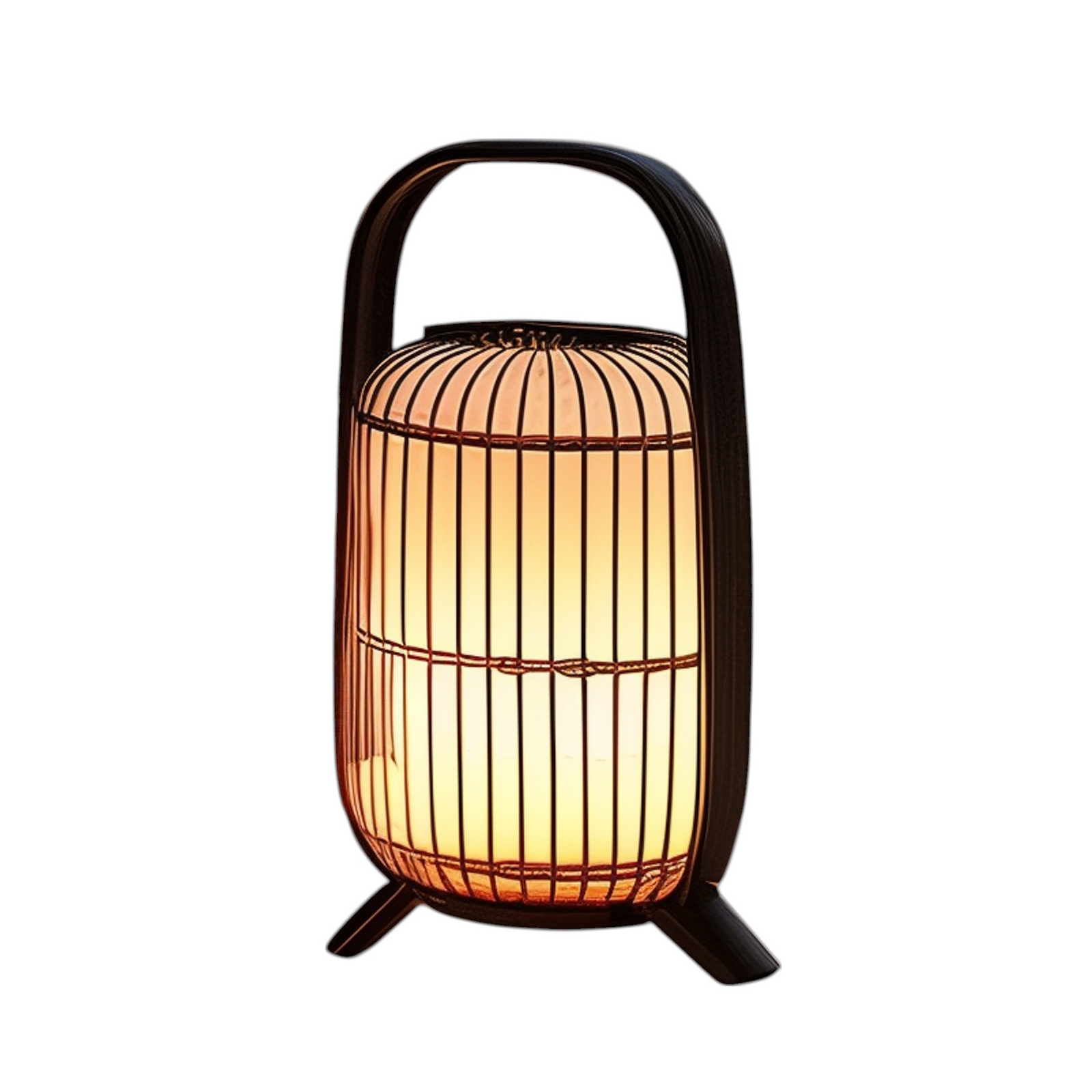 Lucande terraslamp Basket, kunststof, zwart IP44, 64 cm