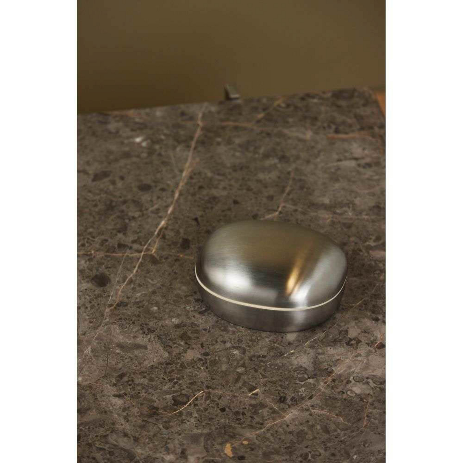 Superellipse Jewelry Box 13x11 Brushed Steel - Piet Hein