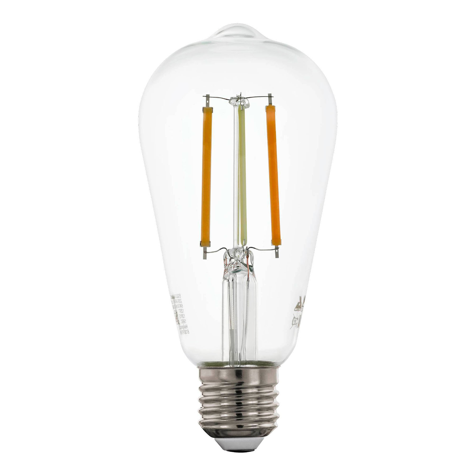 EGLO CONNECT connect E27 6 W rustic filament tunable white, E27, 6 W, energy efficiency: A+, L: 14.2 cm