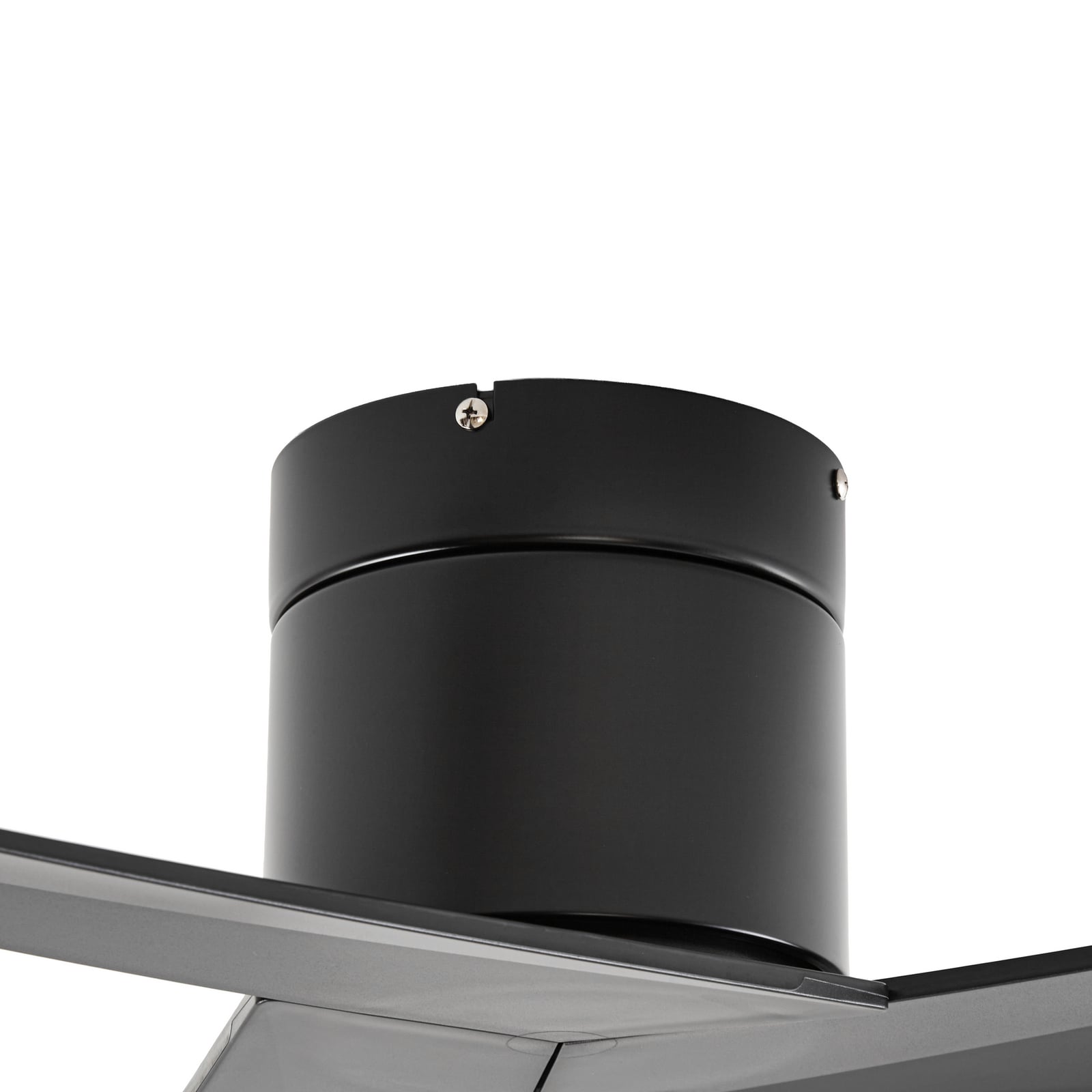 Ventilateur de plafond Lucande Ventoro, Ø 132 cm, noir, métal