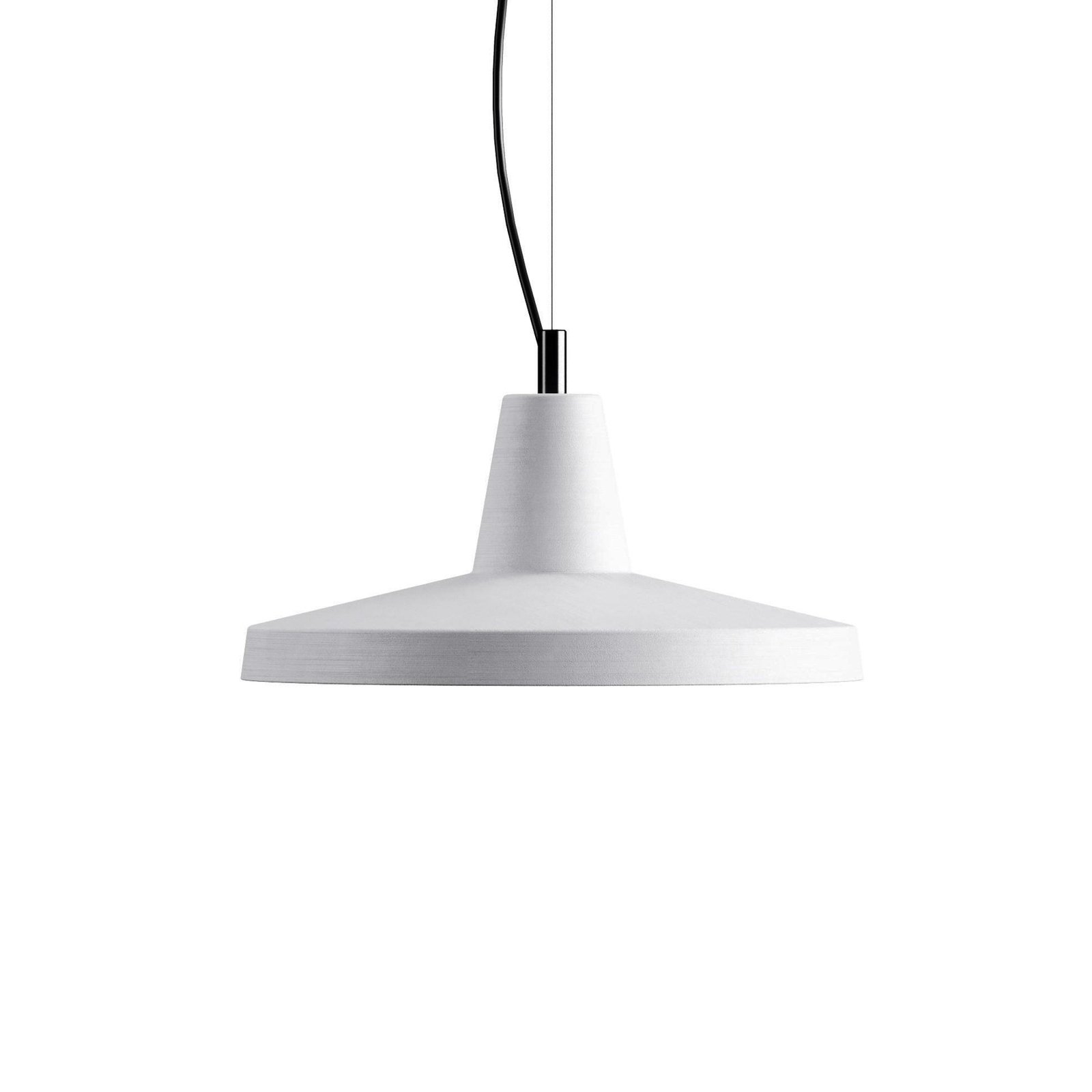 Karman Gangster hanglamp, wit, Ø 35 cm, keramiek, E27