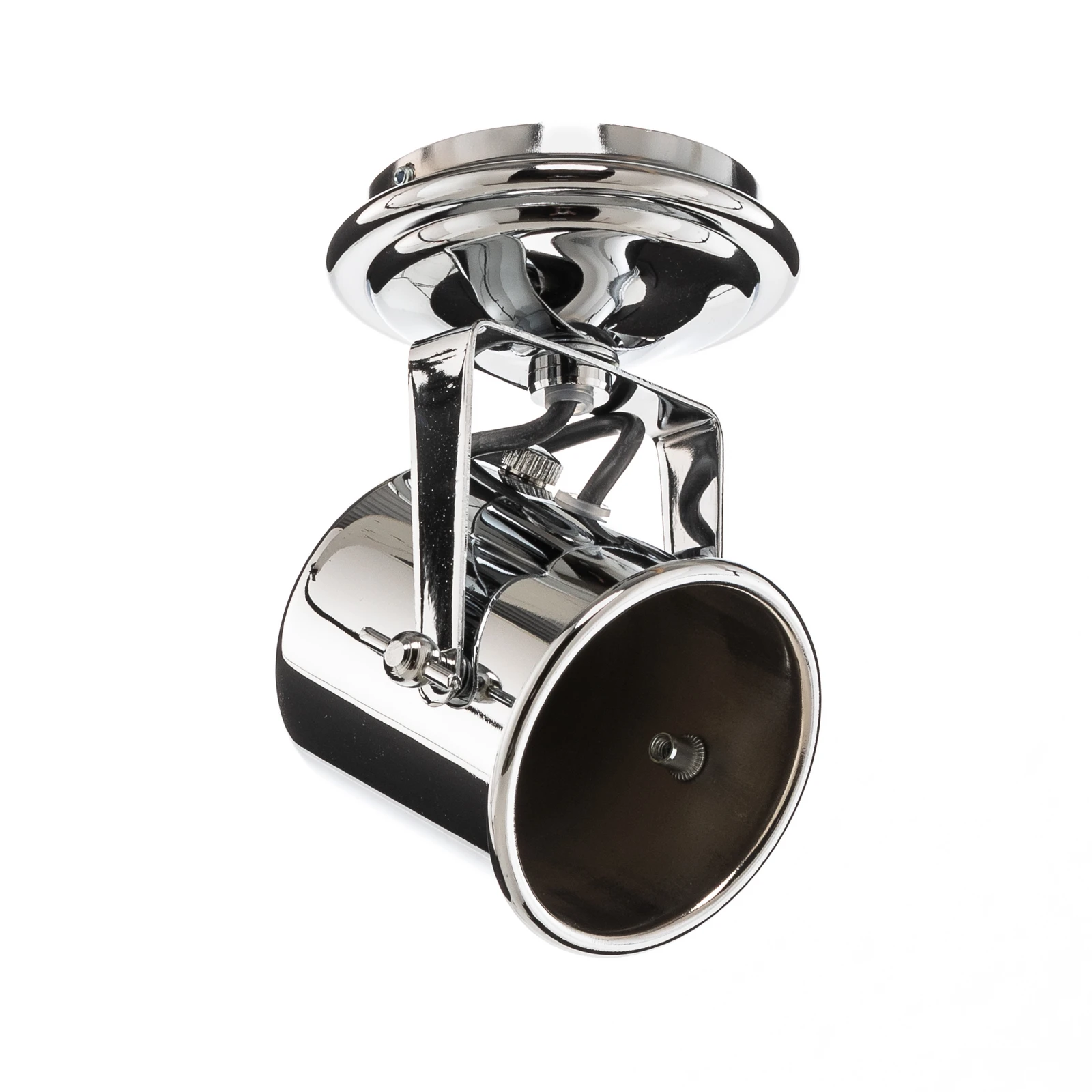Canico downlight, 1-bulb, chrome