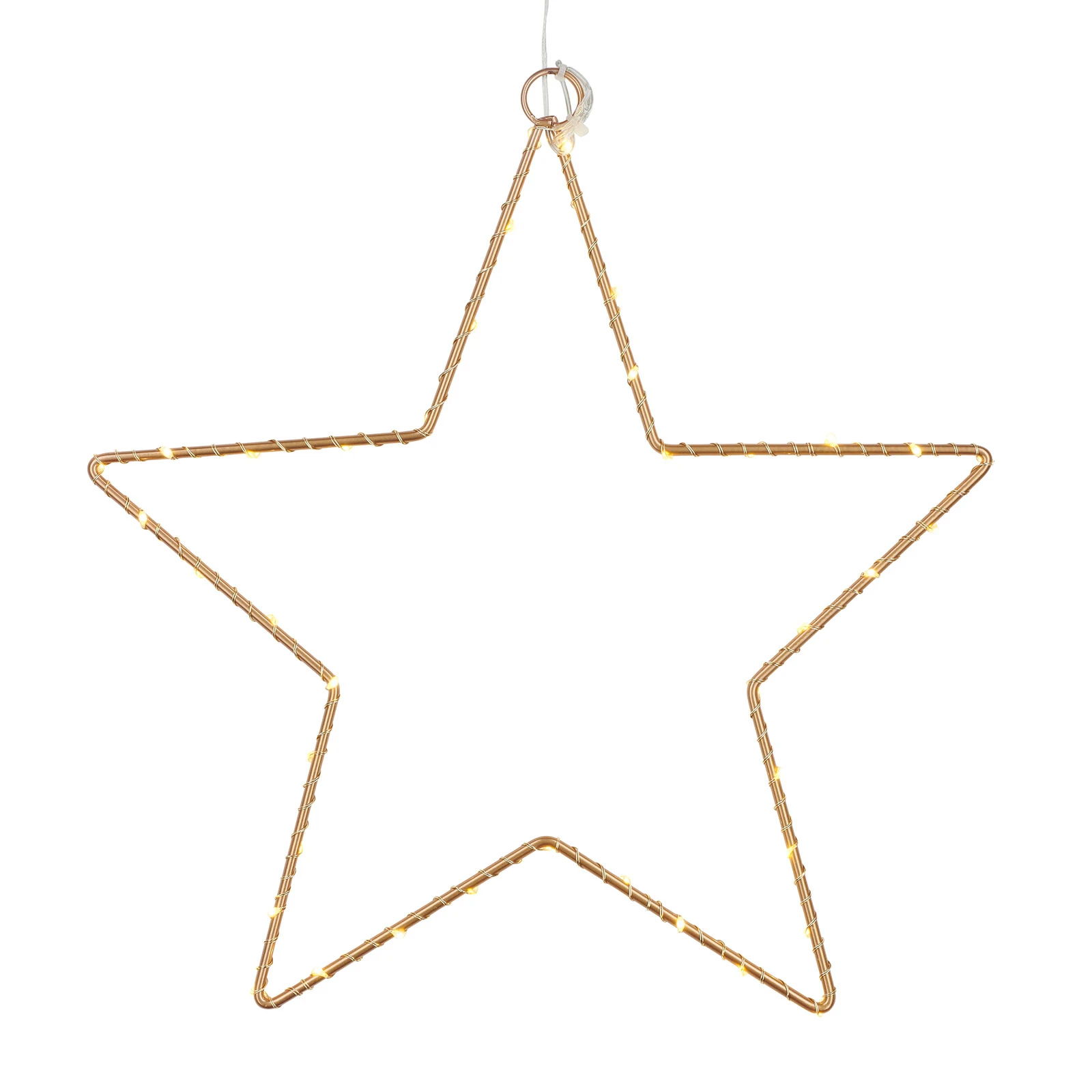 Étoile déco LED Liva Star, dorée, Ø 30 cm