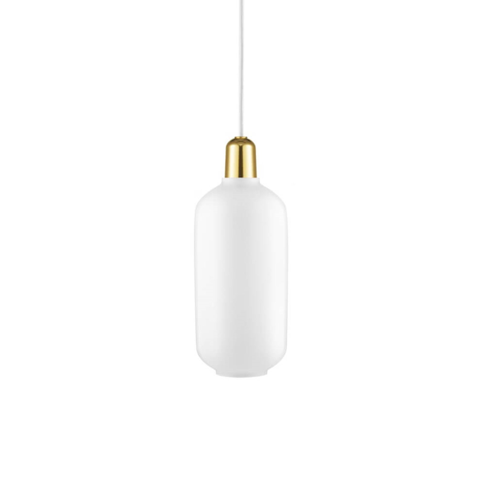 Amp Lustră Pendul Large White/Brass - Normann Copenhagen