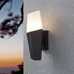 Utomhusvägglampa Farindola i svart/vitt