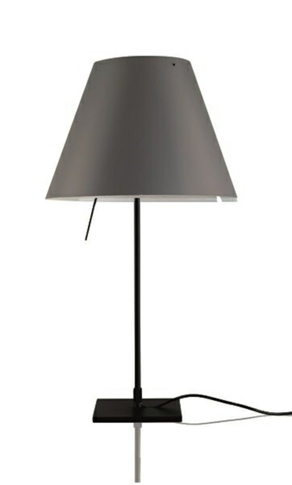 Costanzina Lampă de Masă Black/Concrete Grey - Luceplan