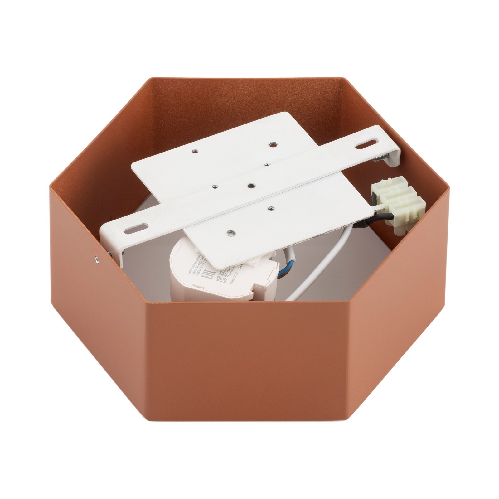 LED-Deckenleuchte Libre, terracottafarben, Stahl, 3.000 K