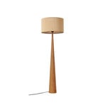 Lucande Stehleuchte Fabrena, naturfarben, Bambus, Höhe 138cm