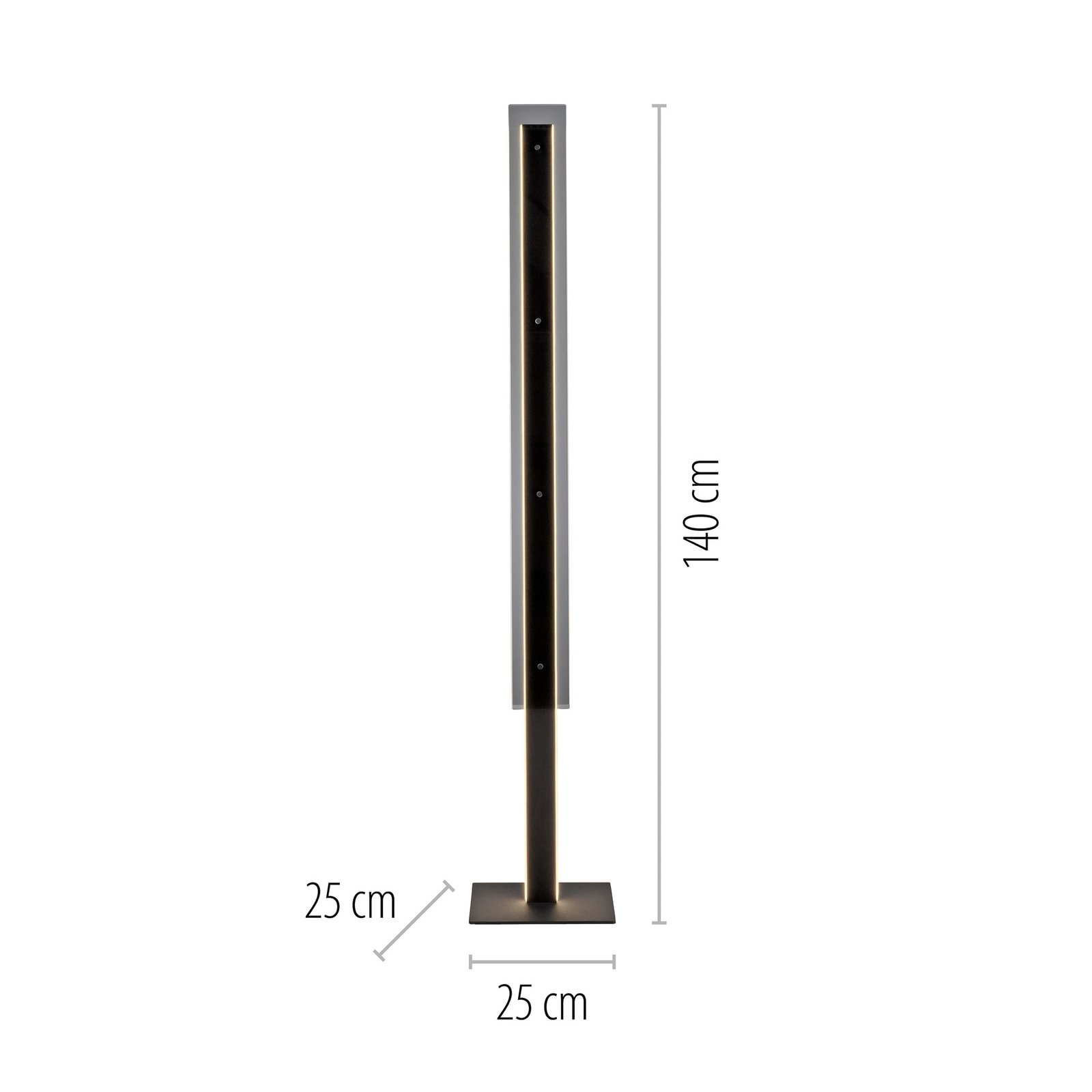 Schöner Wohnen lampa stojąca LED Lena, żelazo, czarna, ściemniacz Schöner Wohnen lampa stojąca LED Lena, żelazo, czarna, ściemniacz