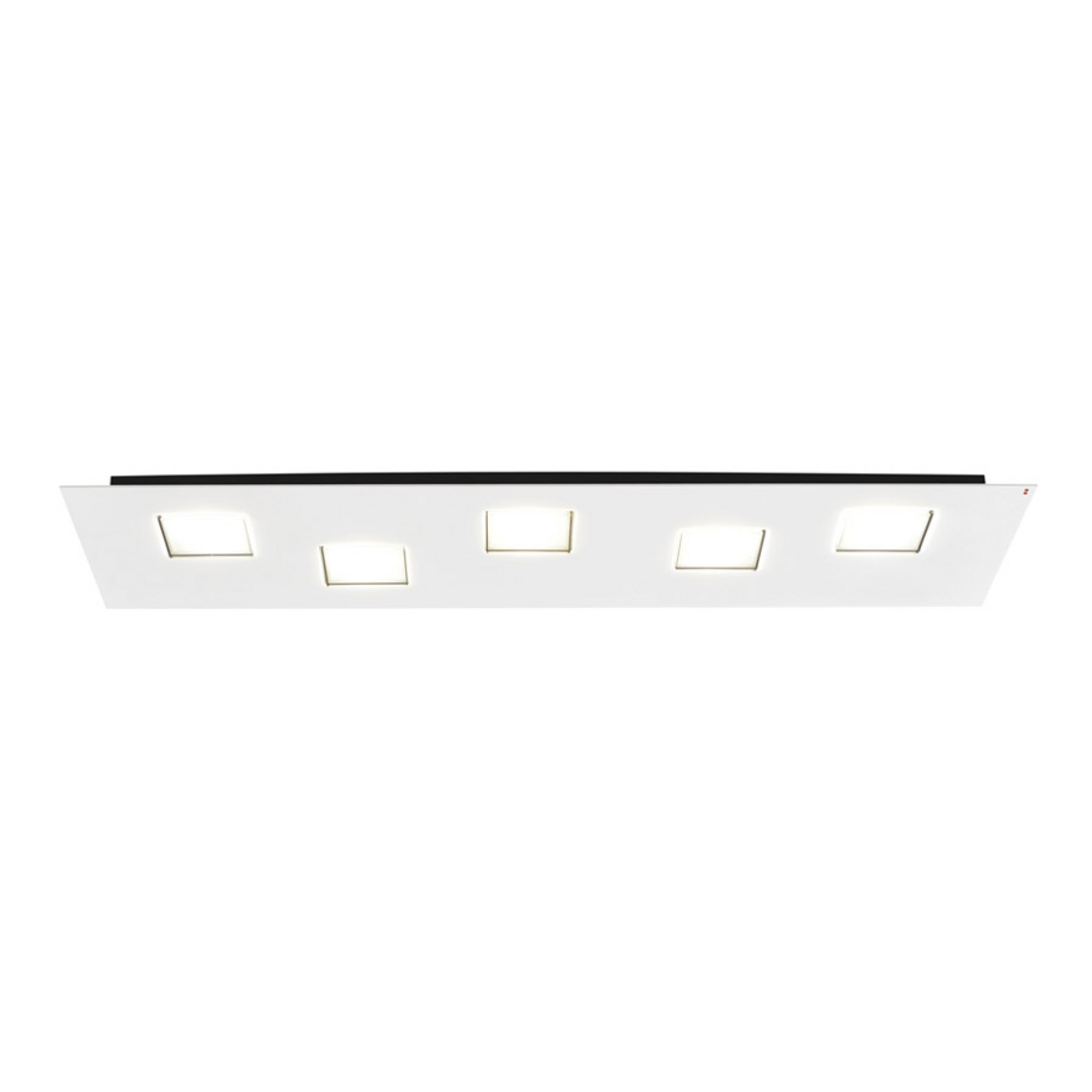 Plafonnier LED long Quarter en blanc