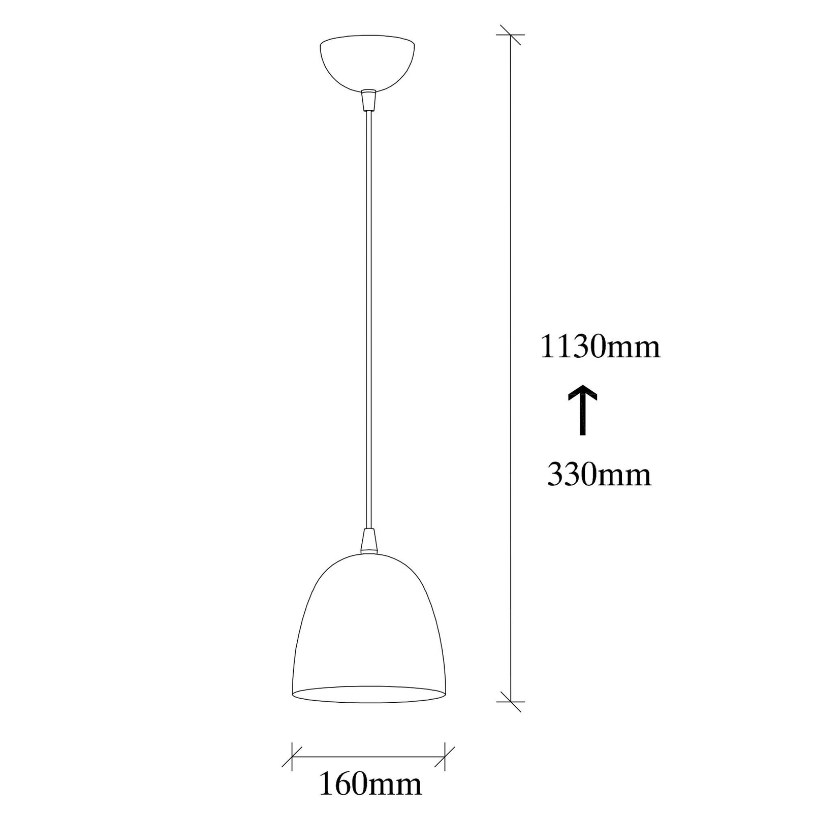 Tattoo 2383 hanglamp, goudkleurig, metaal, Ø 16 cm