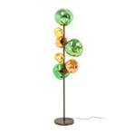 KARE gulvlampe Burbuja. Flerfarvet, glas, 168 cm, 7 lyskilder.