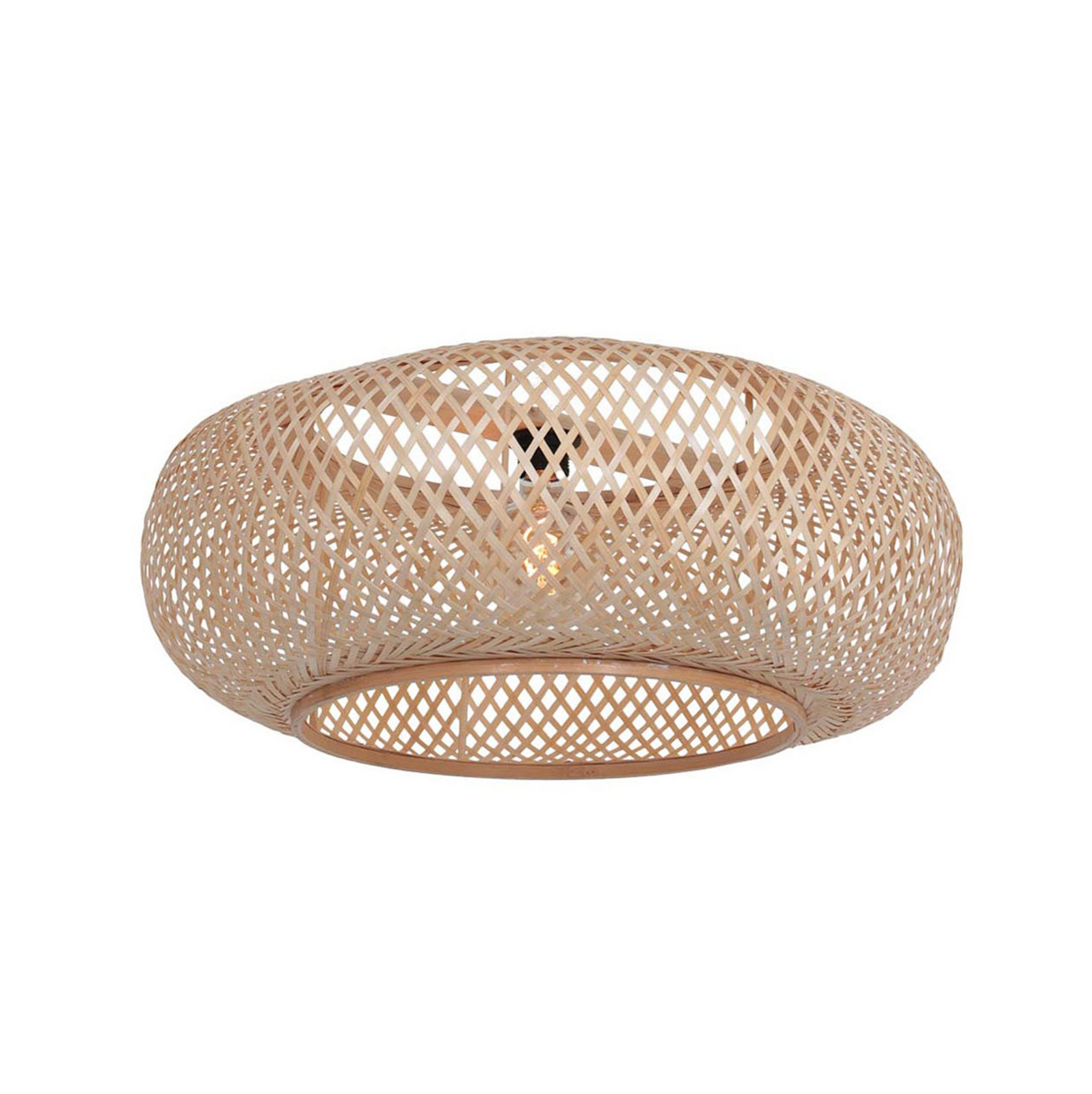 Φωτιστικό τοίχου Sparkled Light 4404ZW, μαύρο/φυσικό μπαμπού, E27