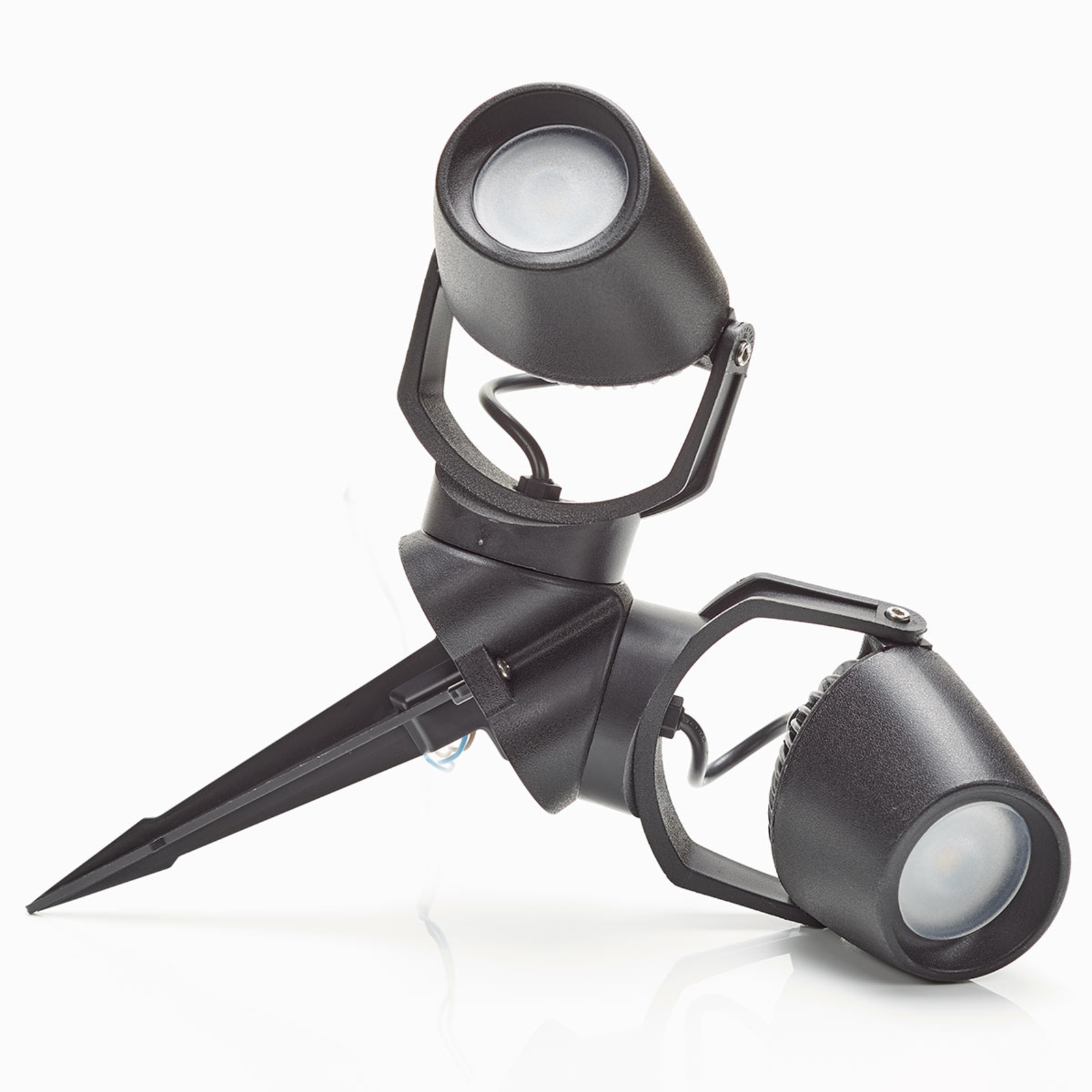 Spisslampe Minitommy-EL 2 lyskilde CCT svart/frost
