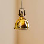 AMALFI pendant light with transparent lampshade, gold