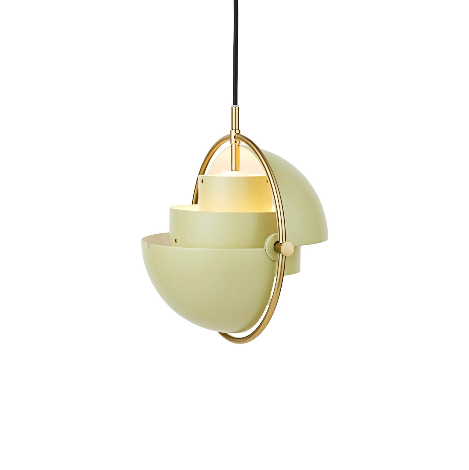 Multi-Lite Pendelleuchte Small Brass/Desert Sage - GUBI