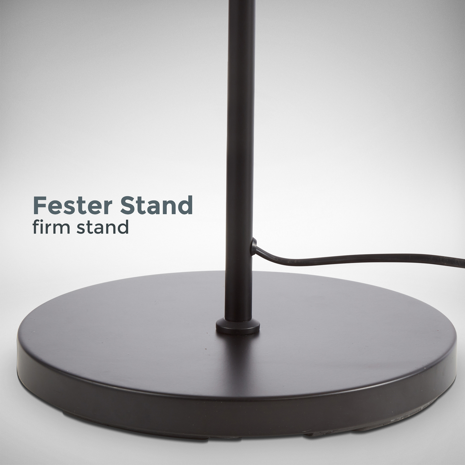 Lampadar Kari, curbat, negru/auriu, textil, E27