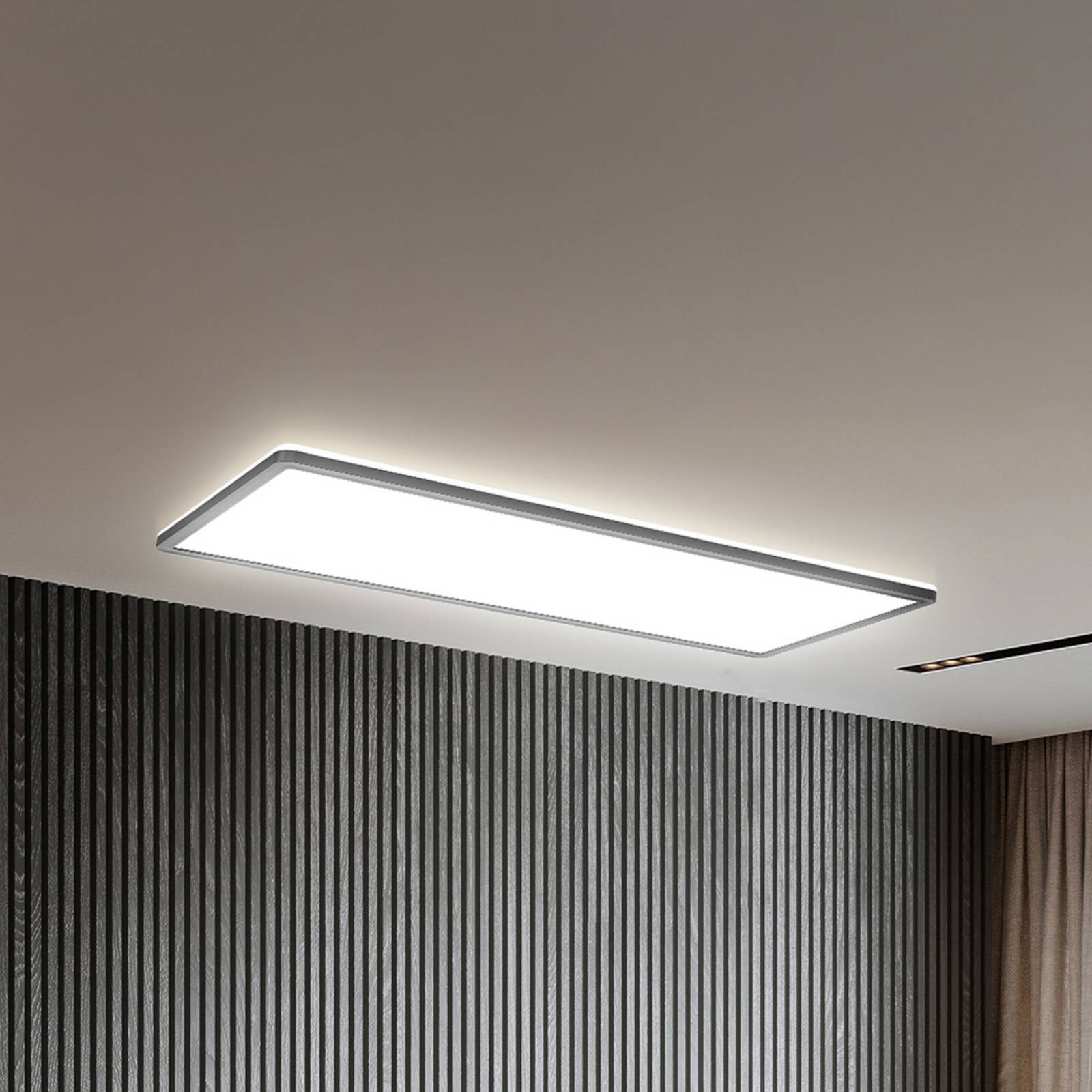 B.K. Licht Panneau LED Slim télécommande RGBW, 58 x 20 cm, noir, rétroéclairage