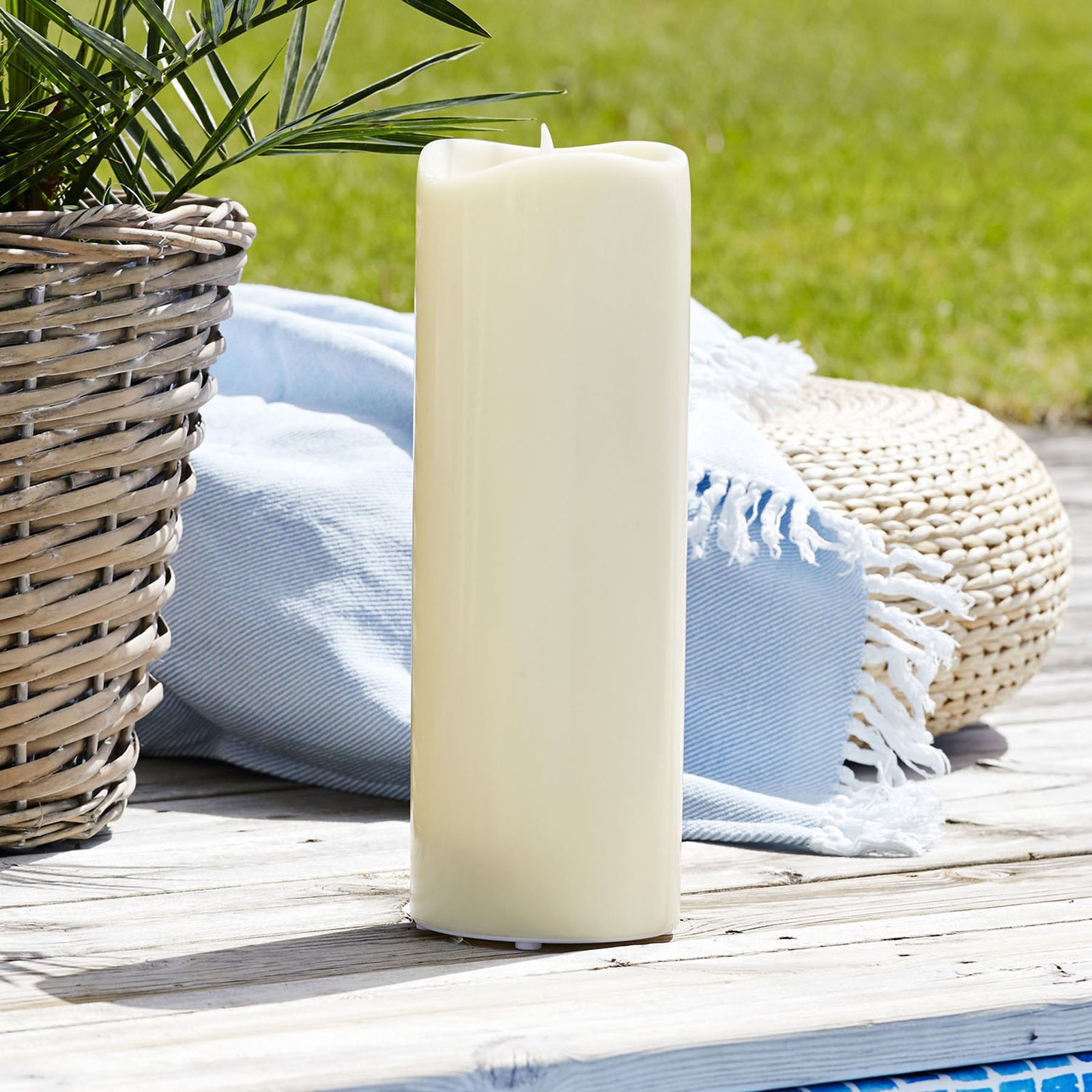 Best Season Grande LED candle, battery-powered, height 38 cm, plastic, 0.06 W, energy efficiency: A+, H: 38 cm