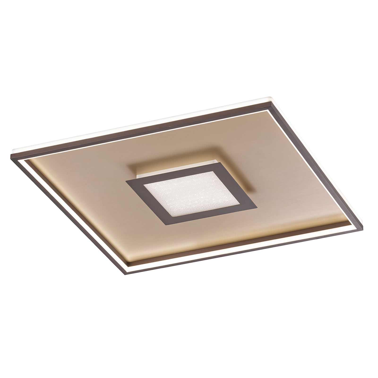 LED ceiling light Bug square, rust