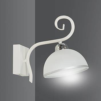 Wandlamp Wivara in klassieke ontwerp, wit