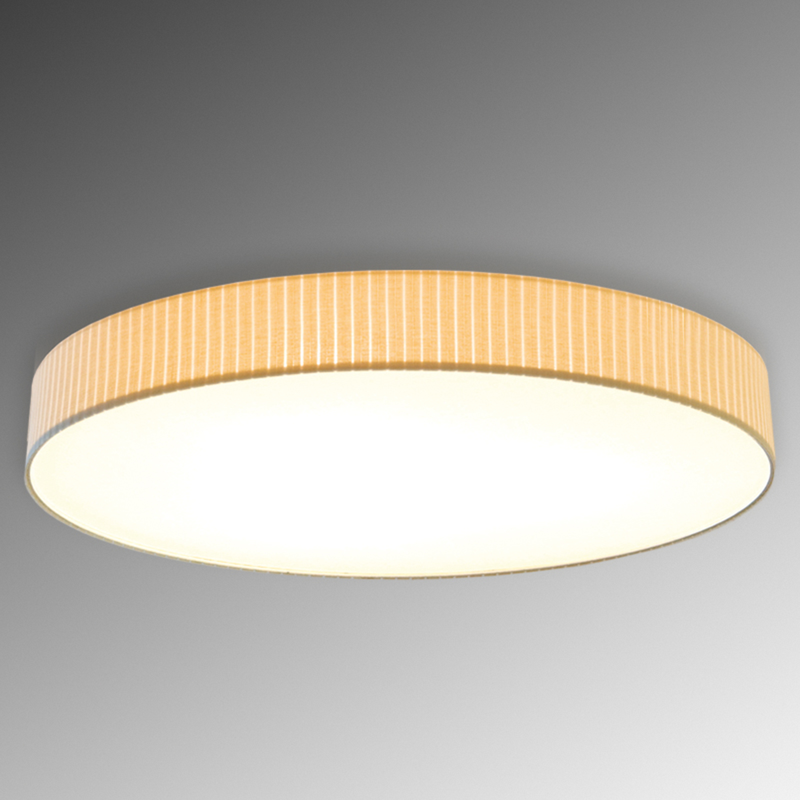 Pamalux Pleasant ceiling light Onda diameter 90 cm, for Living / Dining Room, box pleated, E27, 40 W, energy efficiency: A++, H: 12 cm
