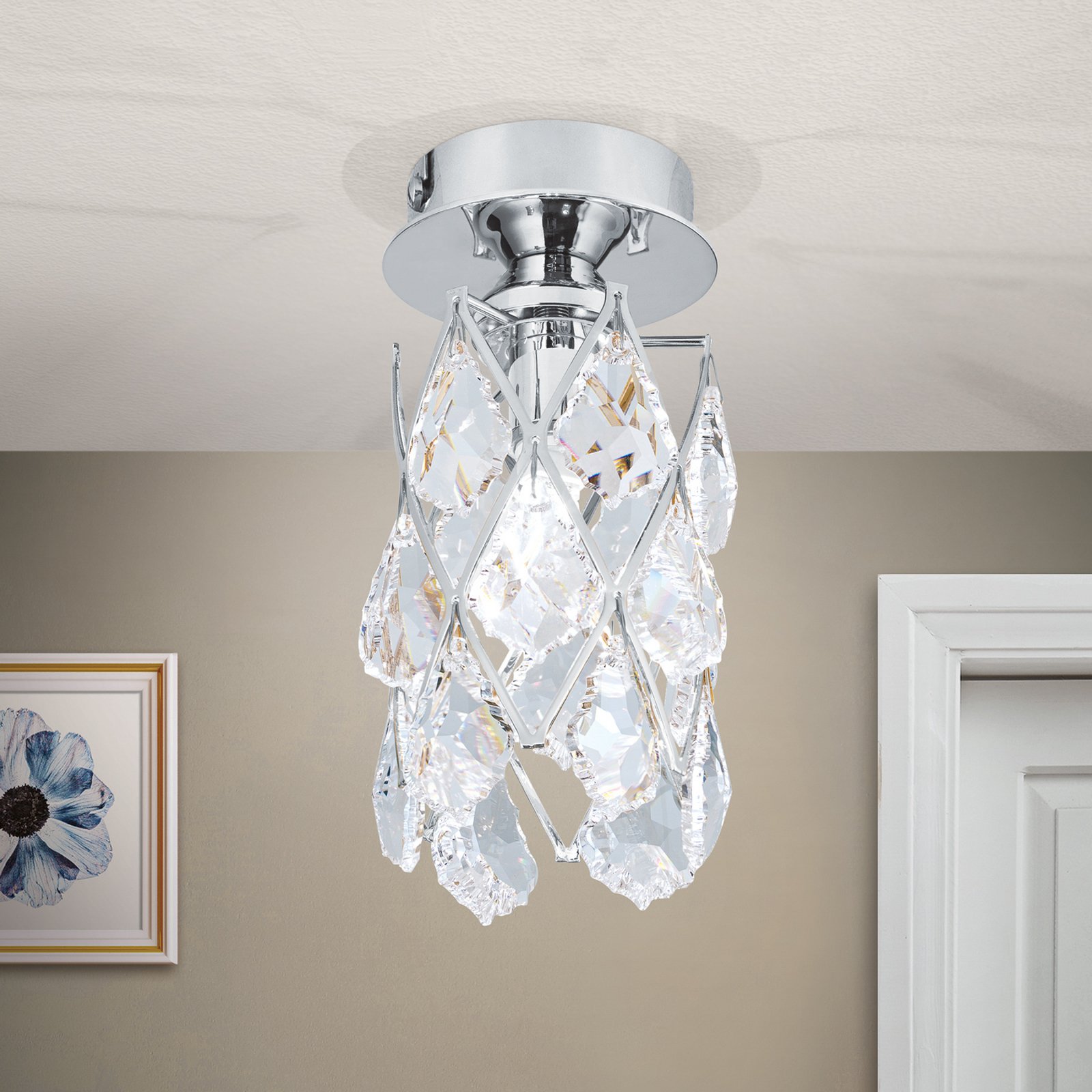 Charlene Ceiling Light Narrow Chrome-Plated