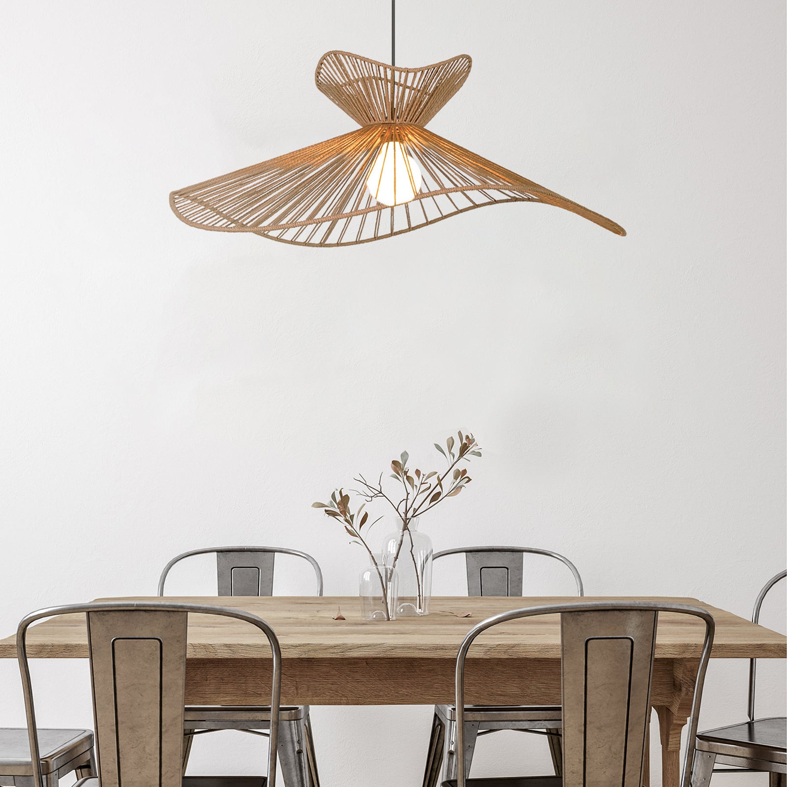 Suspension Sahara, couleur naturelle, hauteur 30 cm, papier