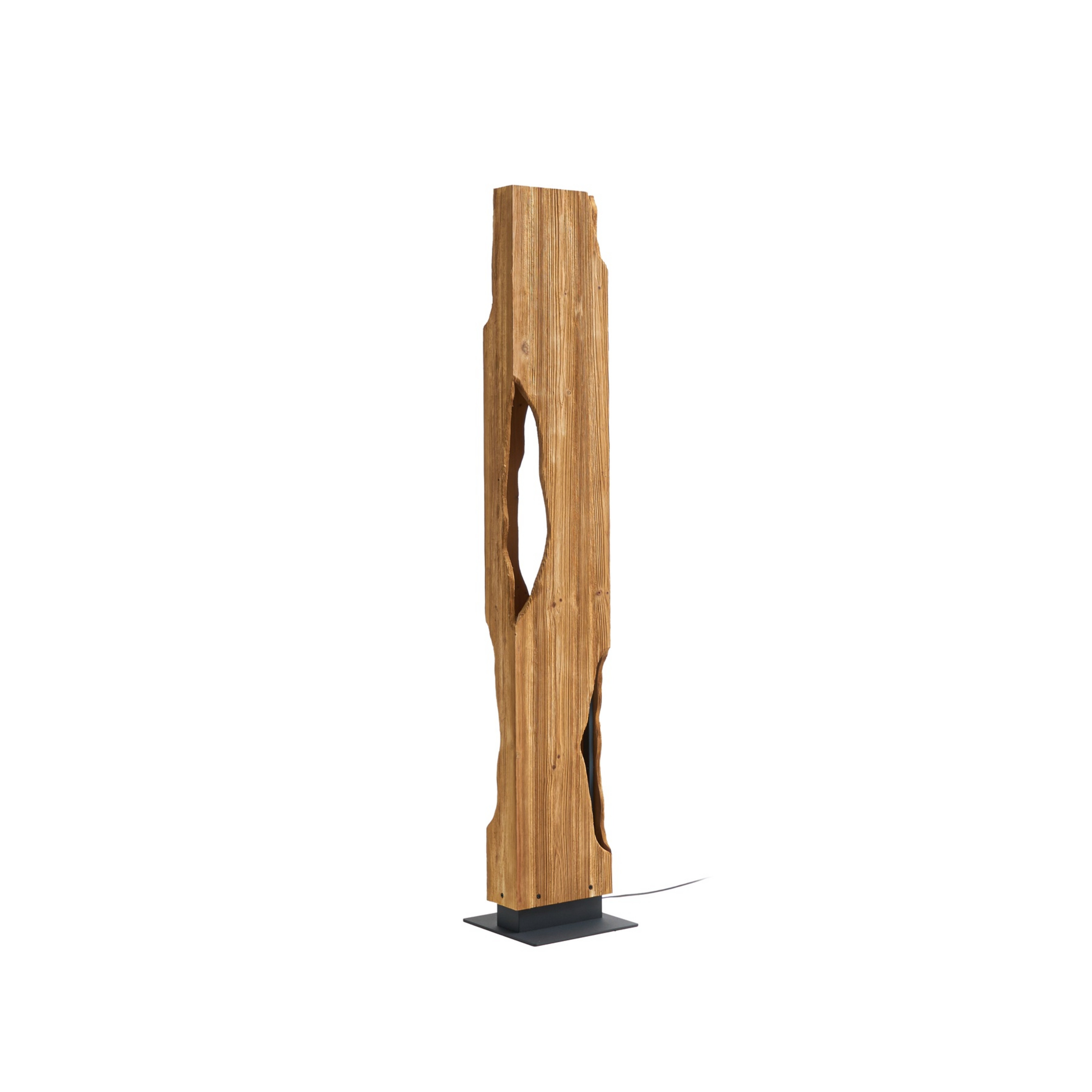 Stojací lampa Tarry, dřevo, výška 137 cm, 4 x E27 - Lucande