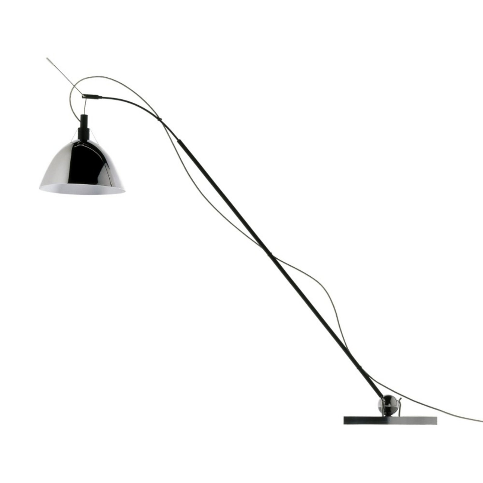 Max. Floor LED Stojací Lampa Chrome - Ingo Maurer