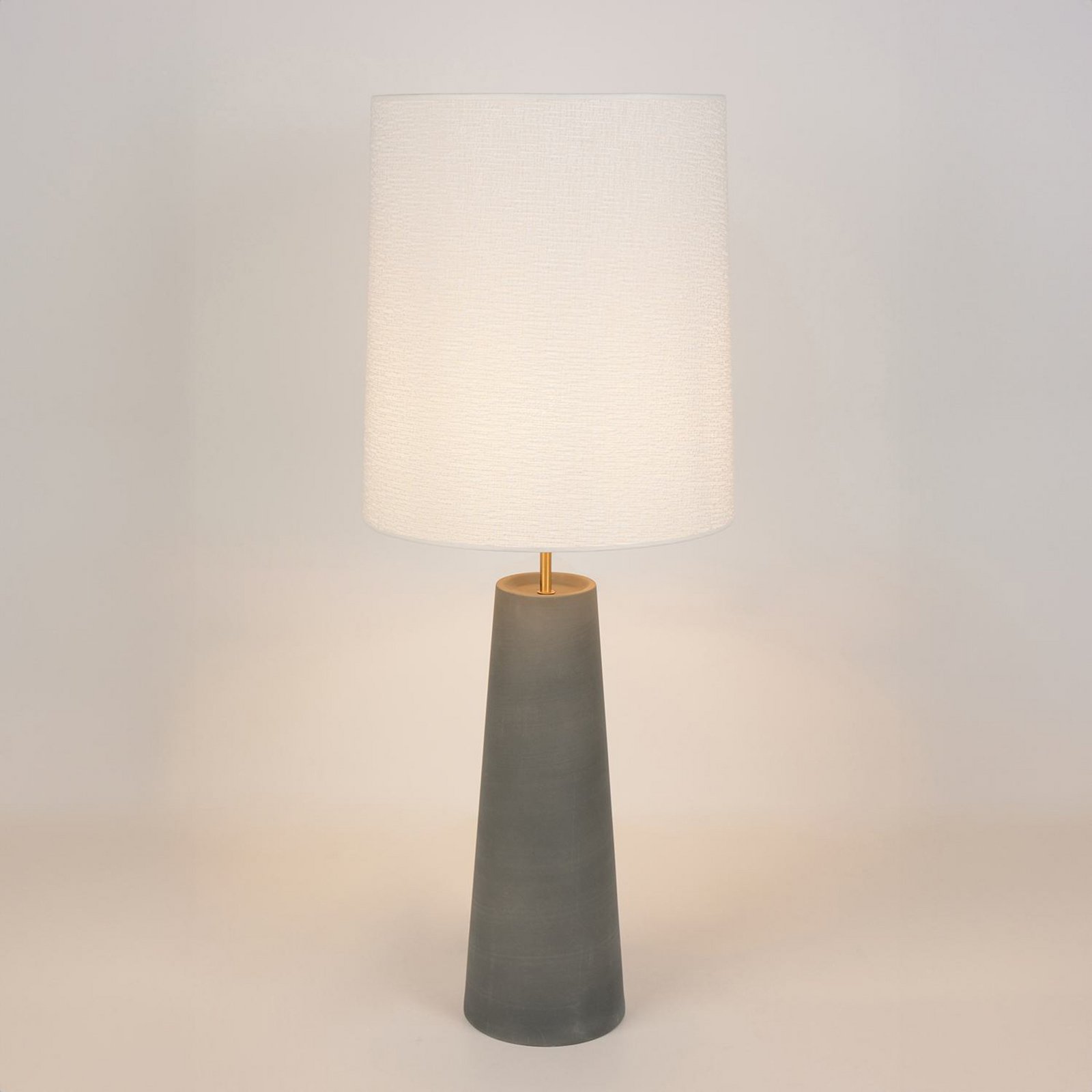 Cosiness Tischlampe 102 cm grau/weiß Keramik - MARKET SET