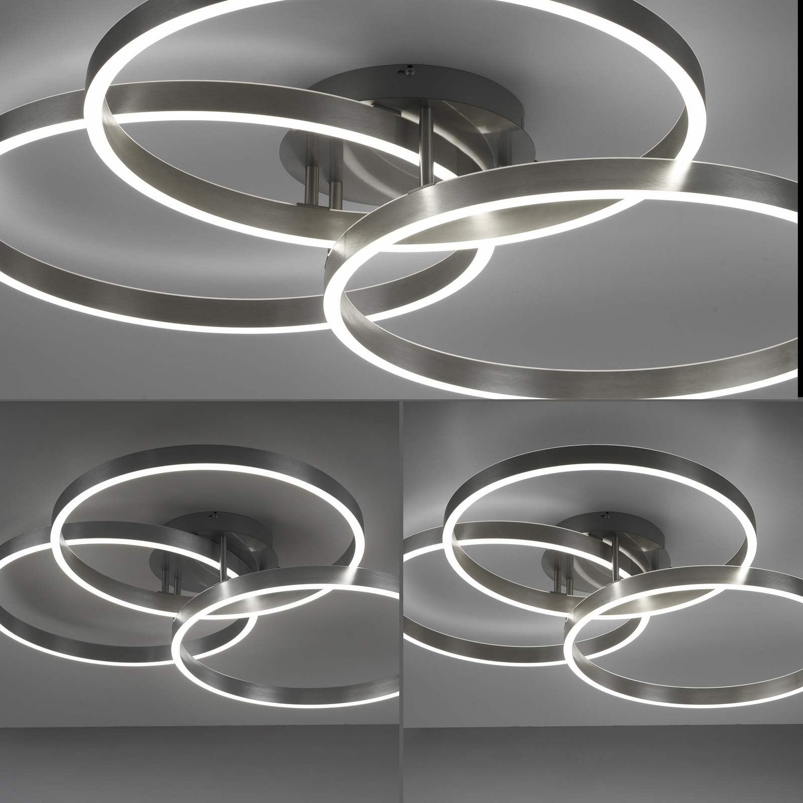 LED-taklampe Paan, dimbar, CCT, rund