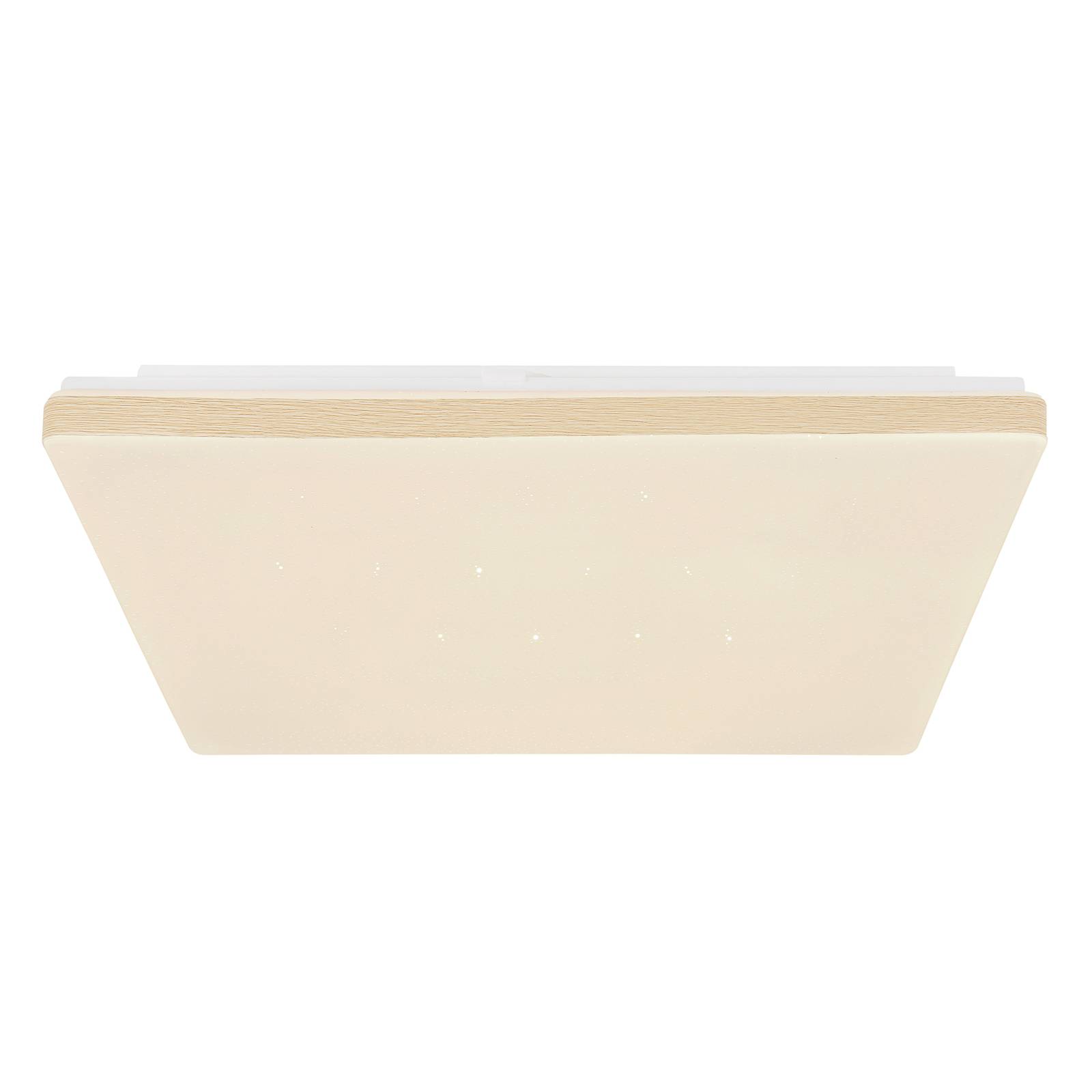 Ully LED ceiling light smart Tuya CCT wooden look