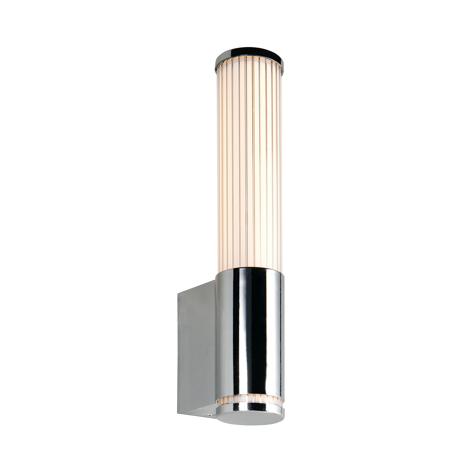 LED sienas lampa „Stefano“, hroma krāsā, augstums 29 cm, metāls, IP44 LED sienas lampa „Stefano“, hroma krāsā, augstums 29 cm, metāls, IP44