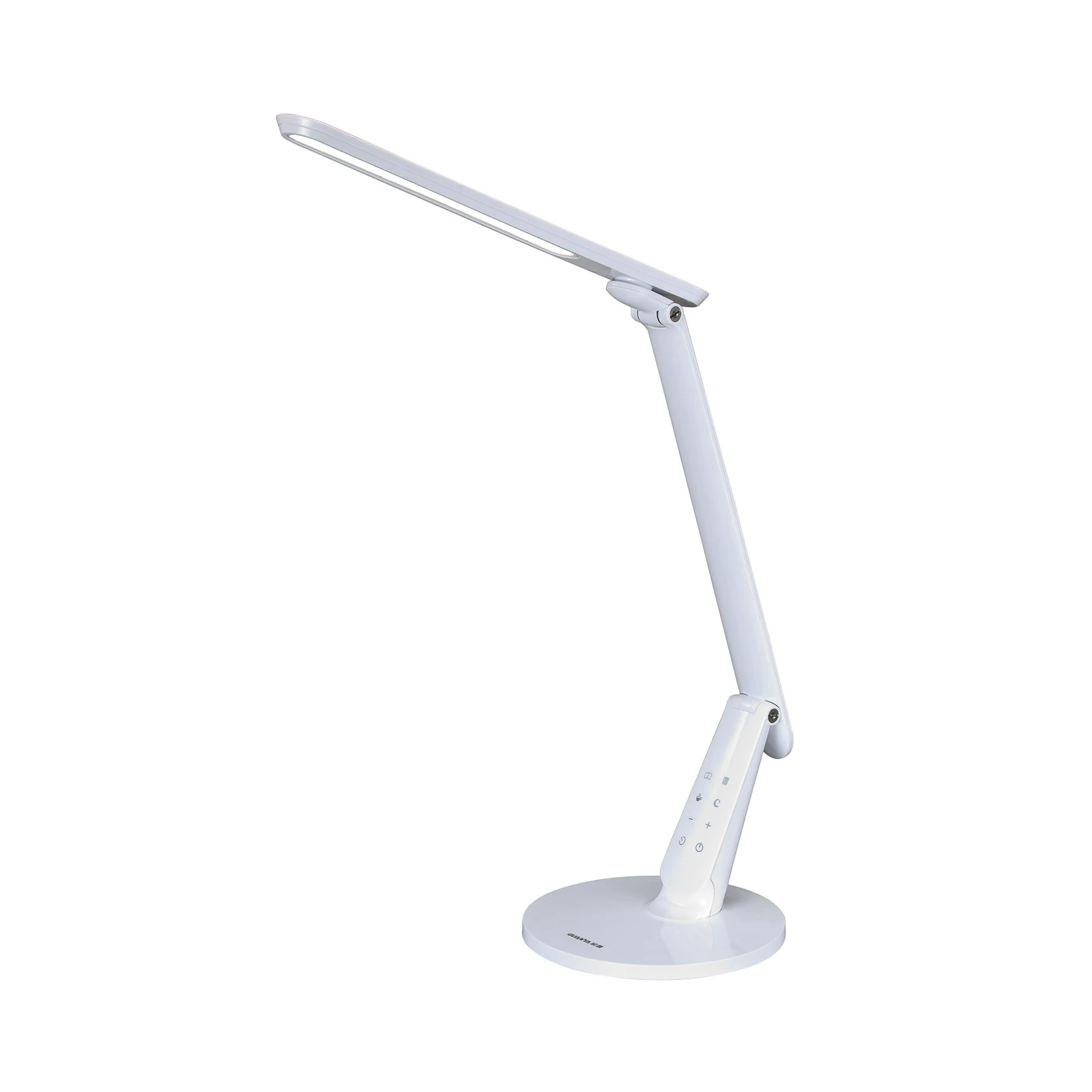 Lampada LED da scrivania Zig con display bianco