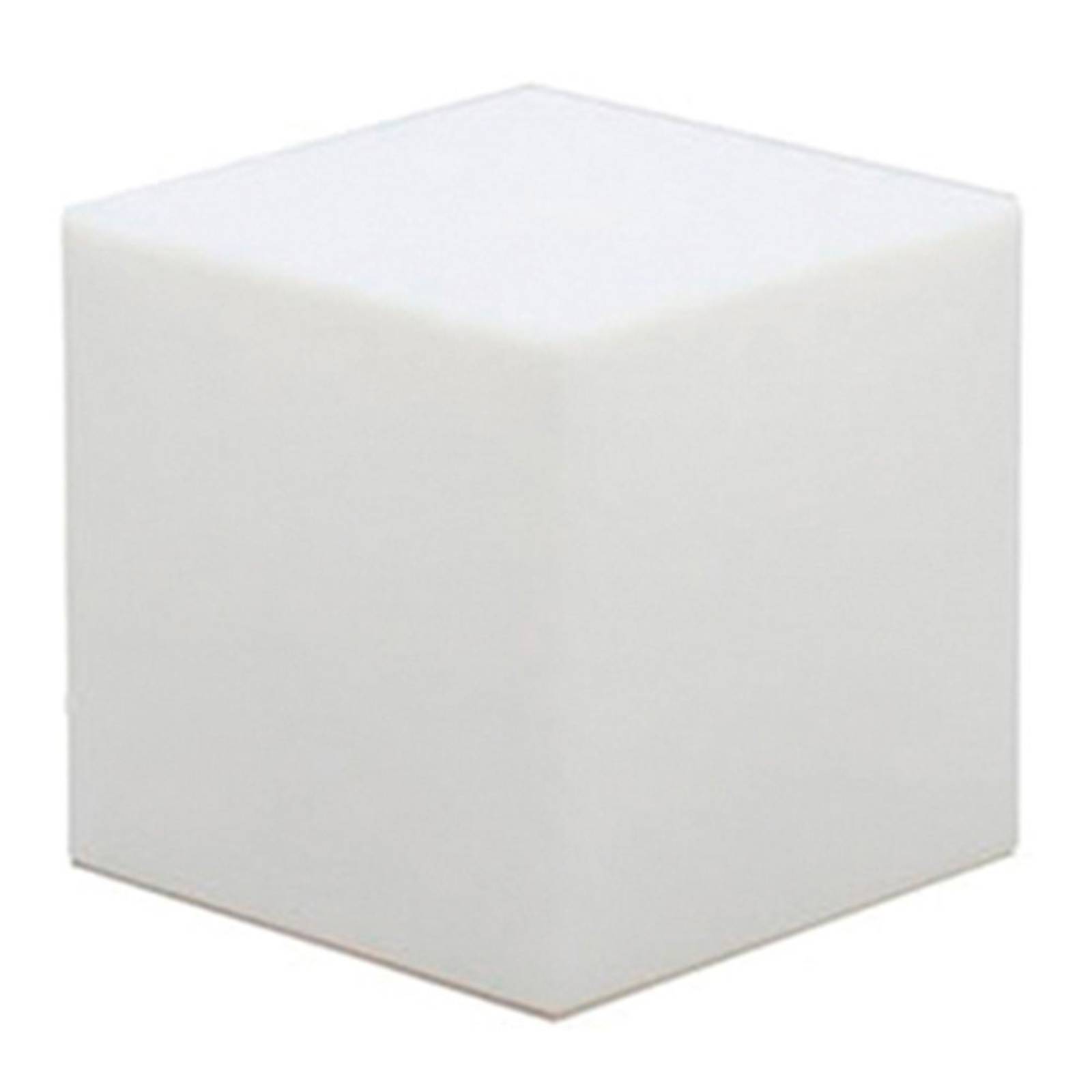 Newgarden Cuby -koristevalaisin, korkeus 20 cm - moderni terassivalo - terassivalaisin valkoinen