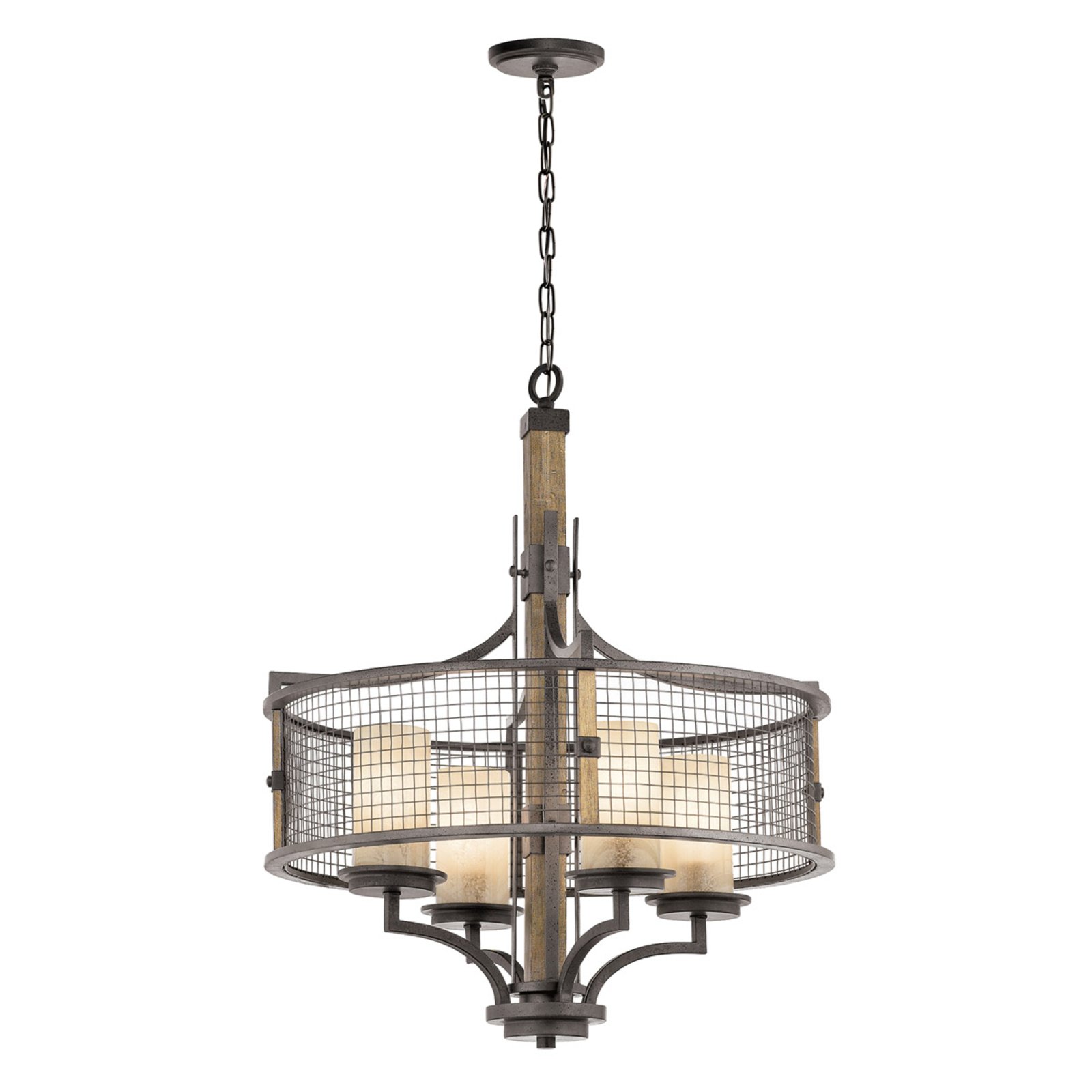 Rustic country style chandelier Ahrendale