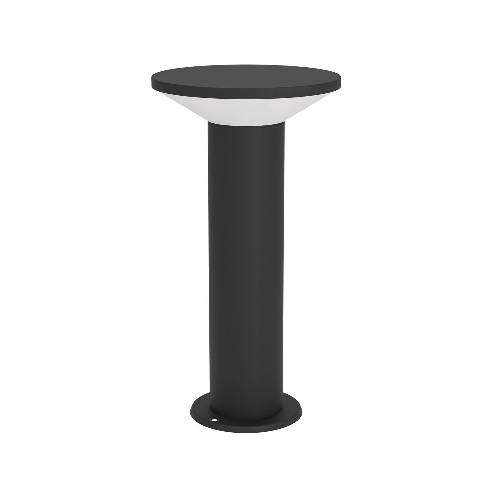 LED-Sockellampe Rigosa, schwarz, Höhe 35 cm, Metall